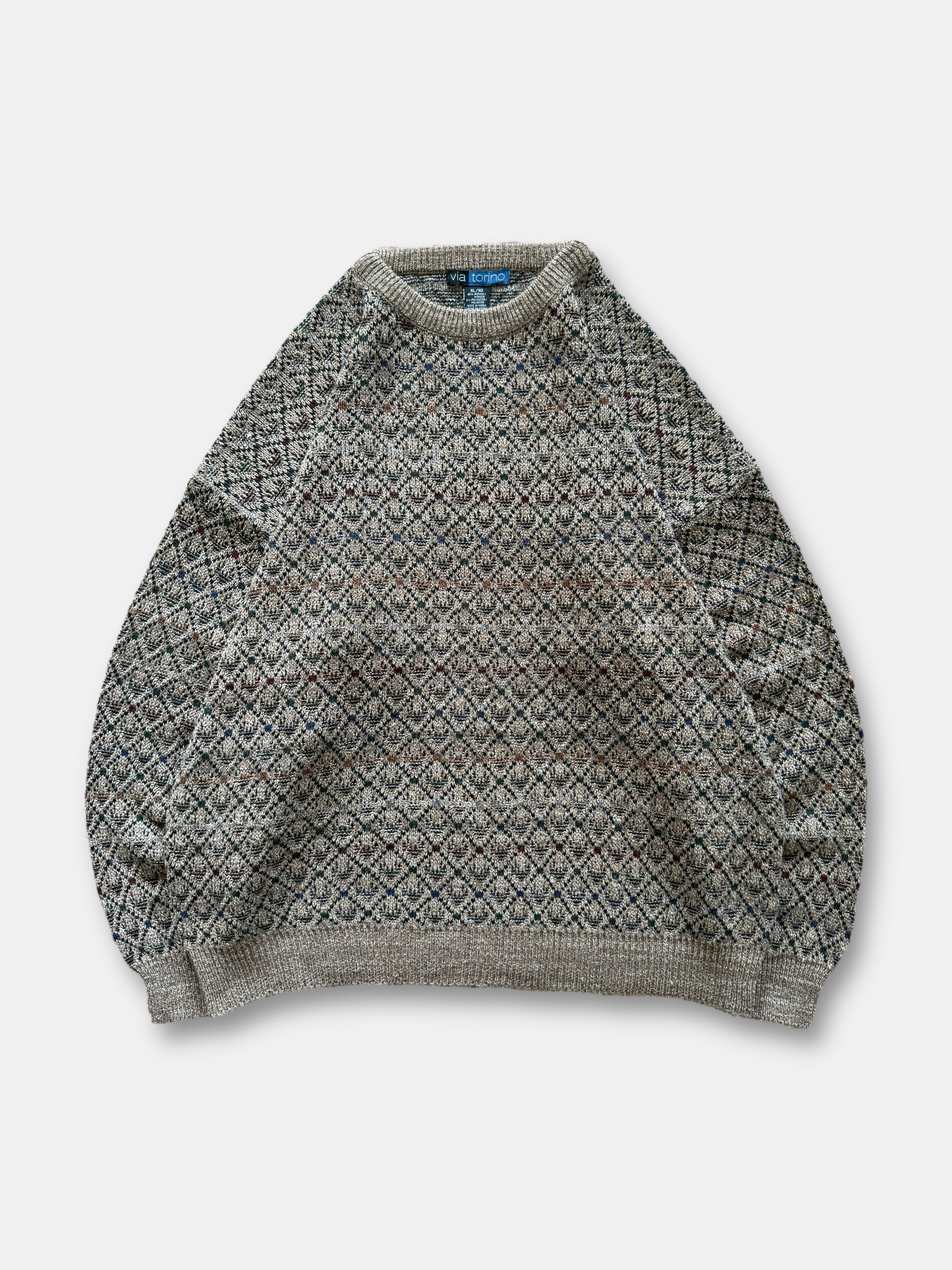90s Via Torino Knit Sweater (XL)