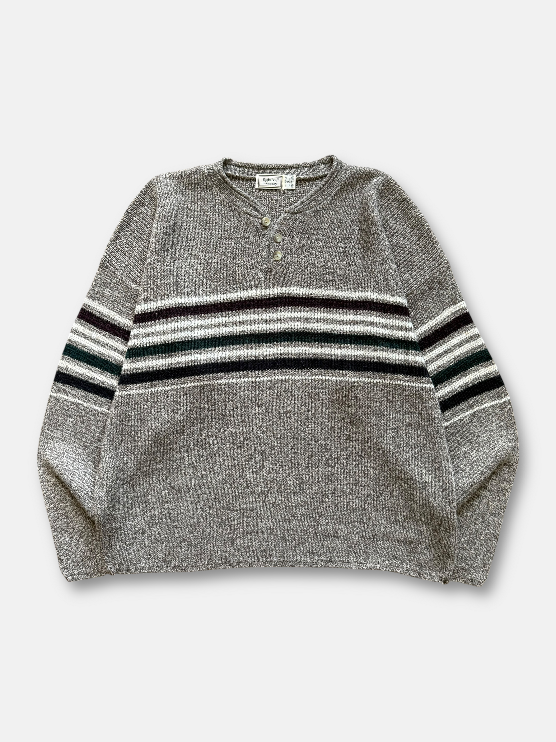 90s Bugle Boy Henley Sweater (XL)