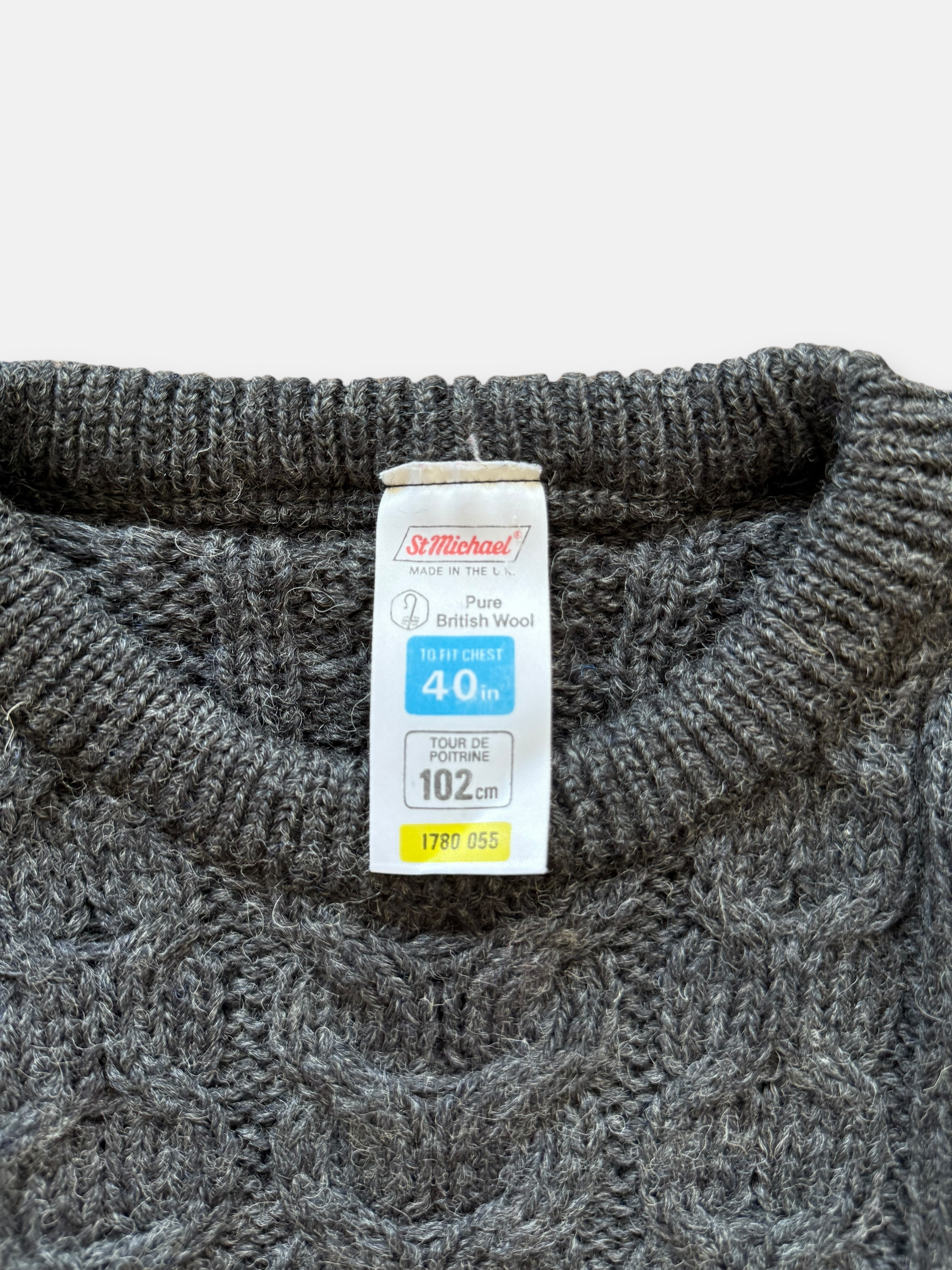 90s St. Michael British Wool Sweater (L)
