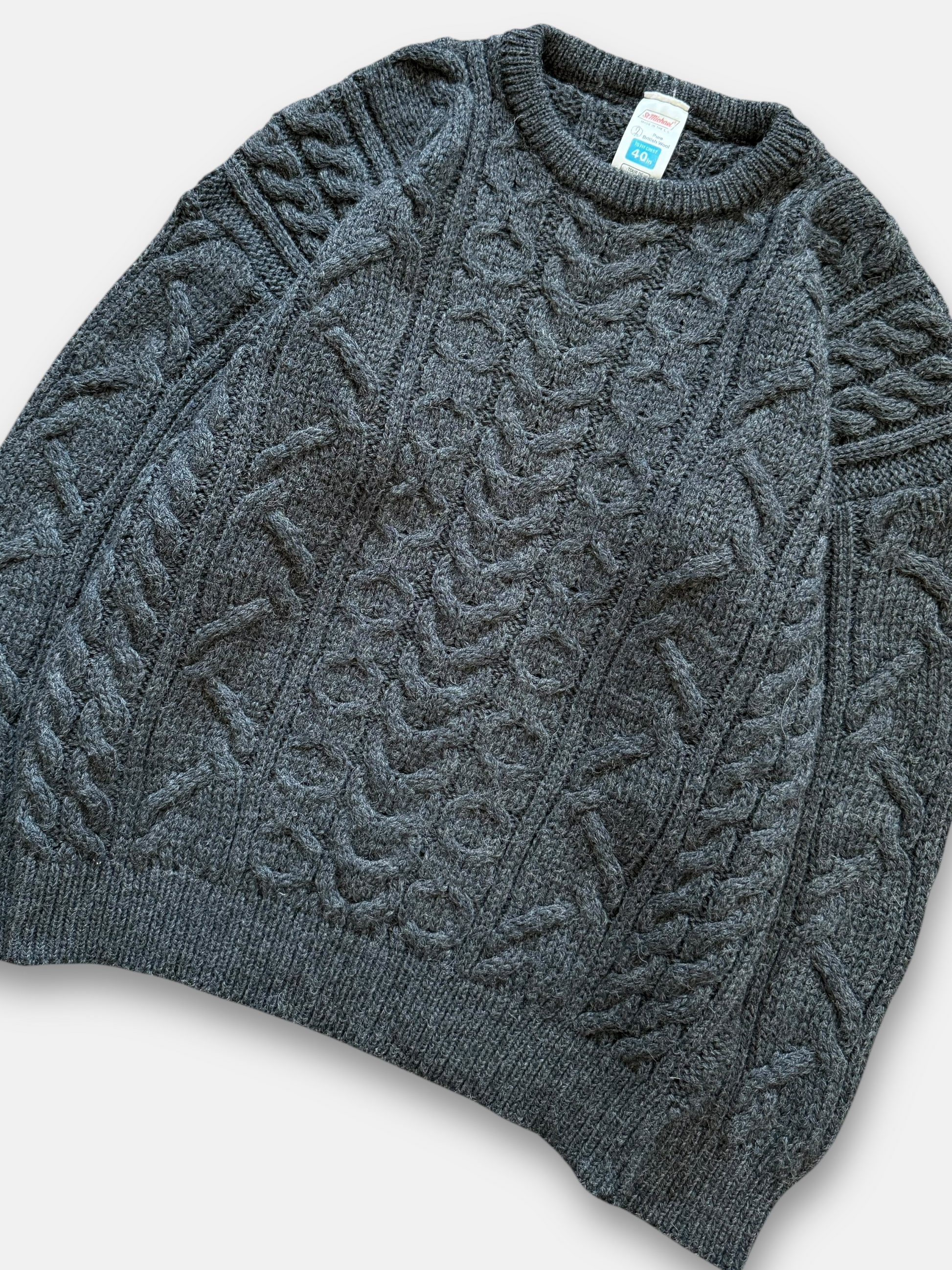 90s St. Michael British Wool Sweater (L)
