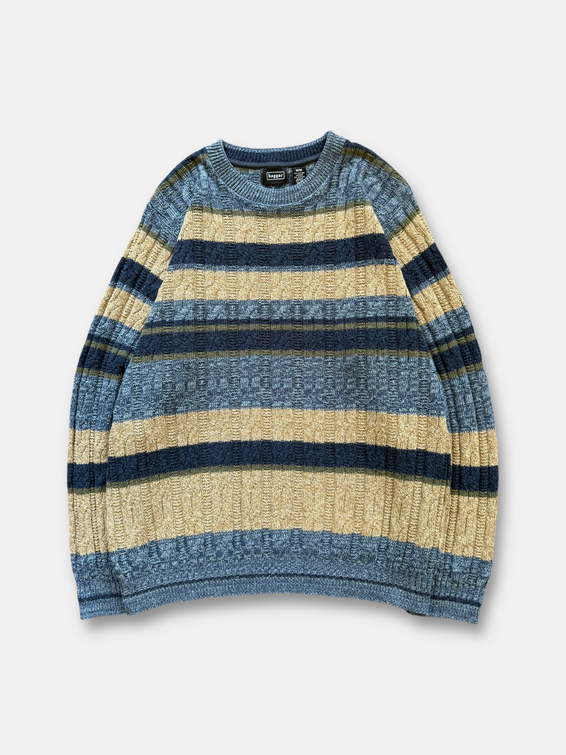00s Haggar Striped Sweater (L)