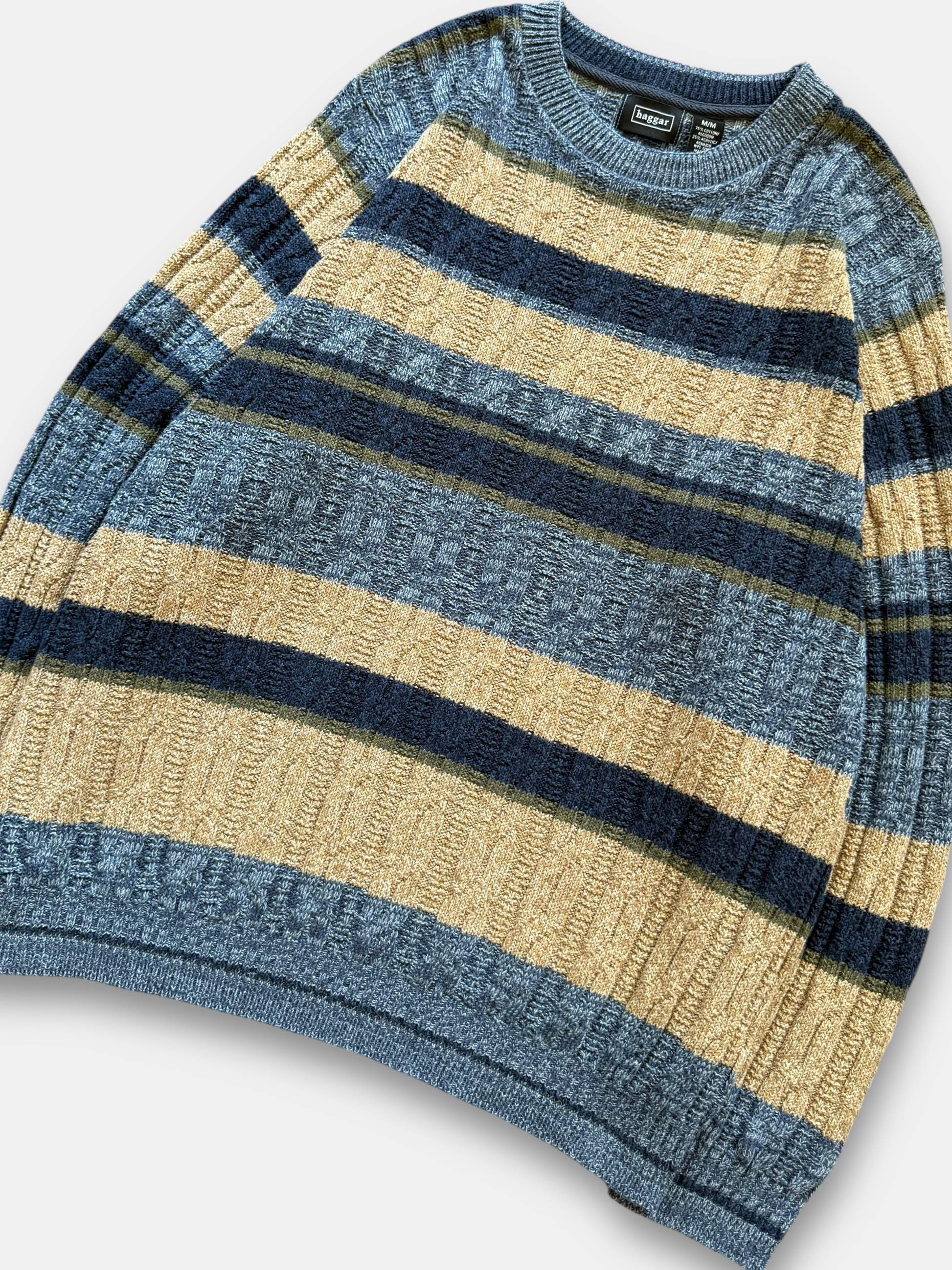 00s Haggar Striped Sweater (L)
