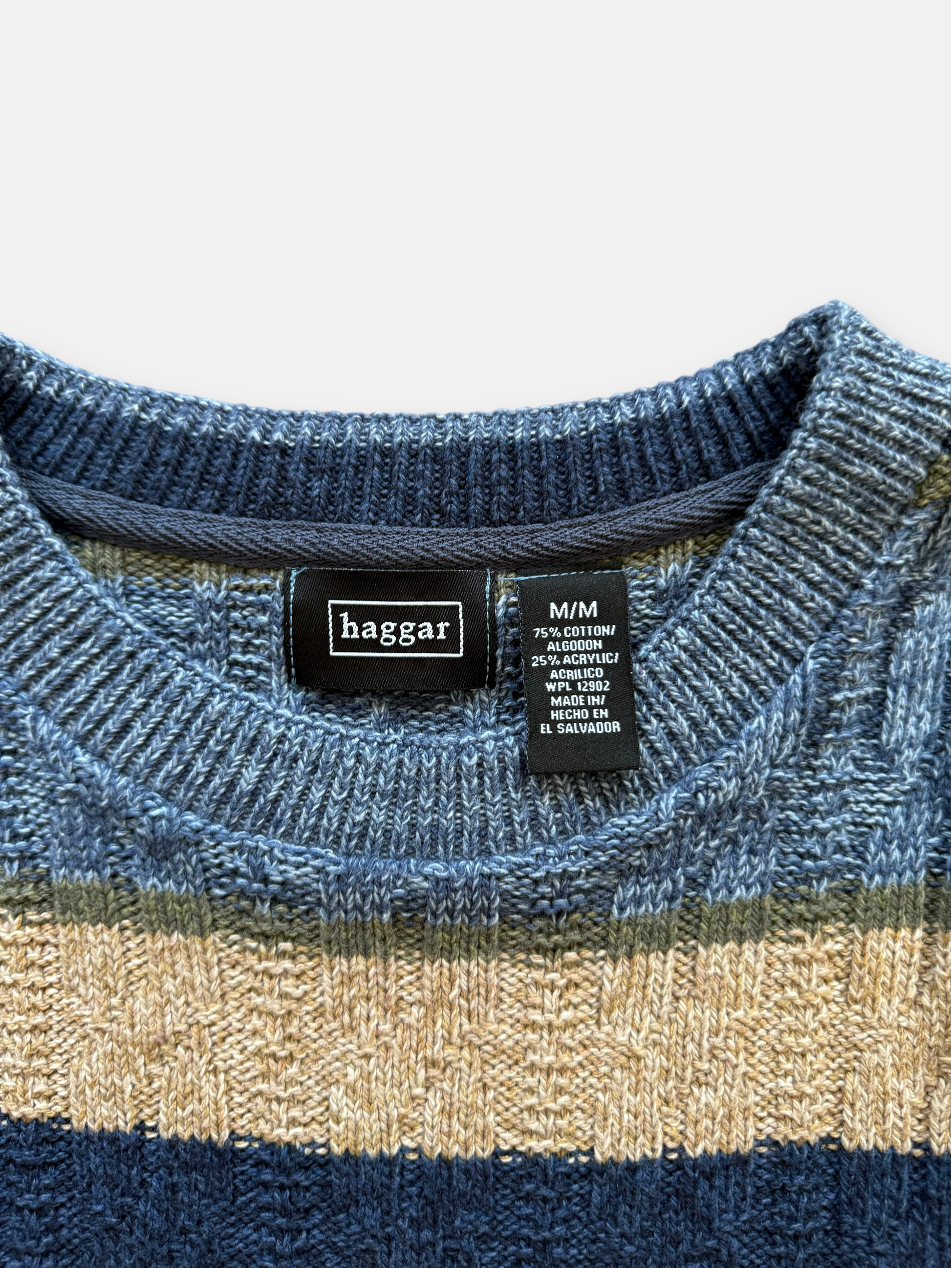 00s Haggar Striped Sweater (L)