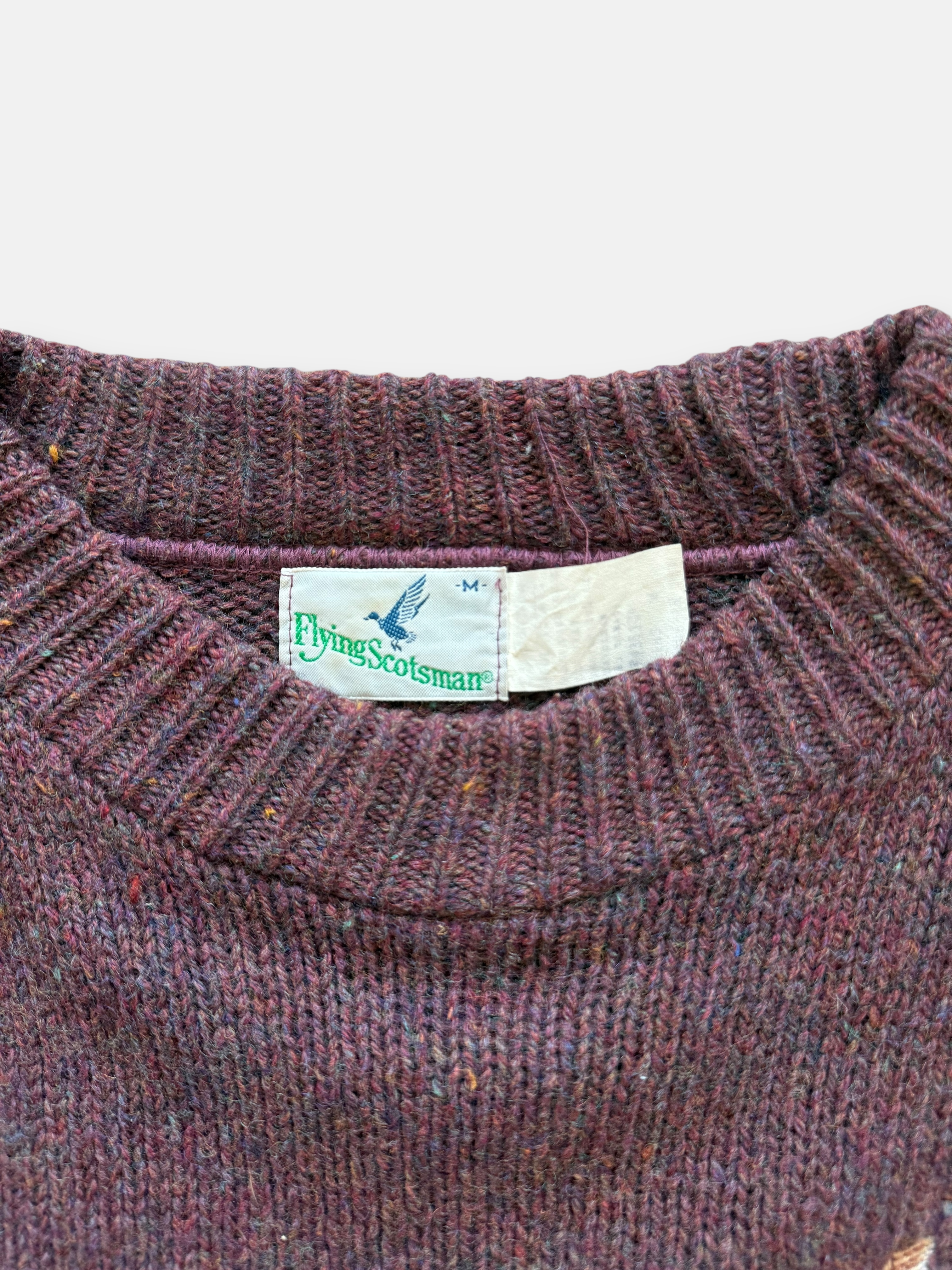 80s Flying Scotsman Wool Sweater (M)