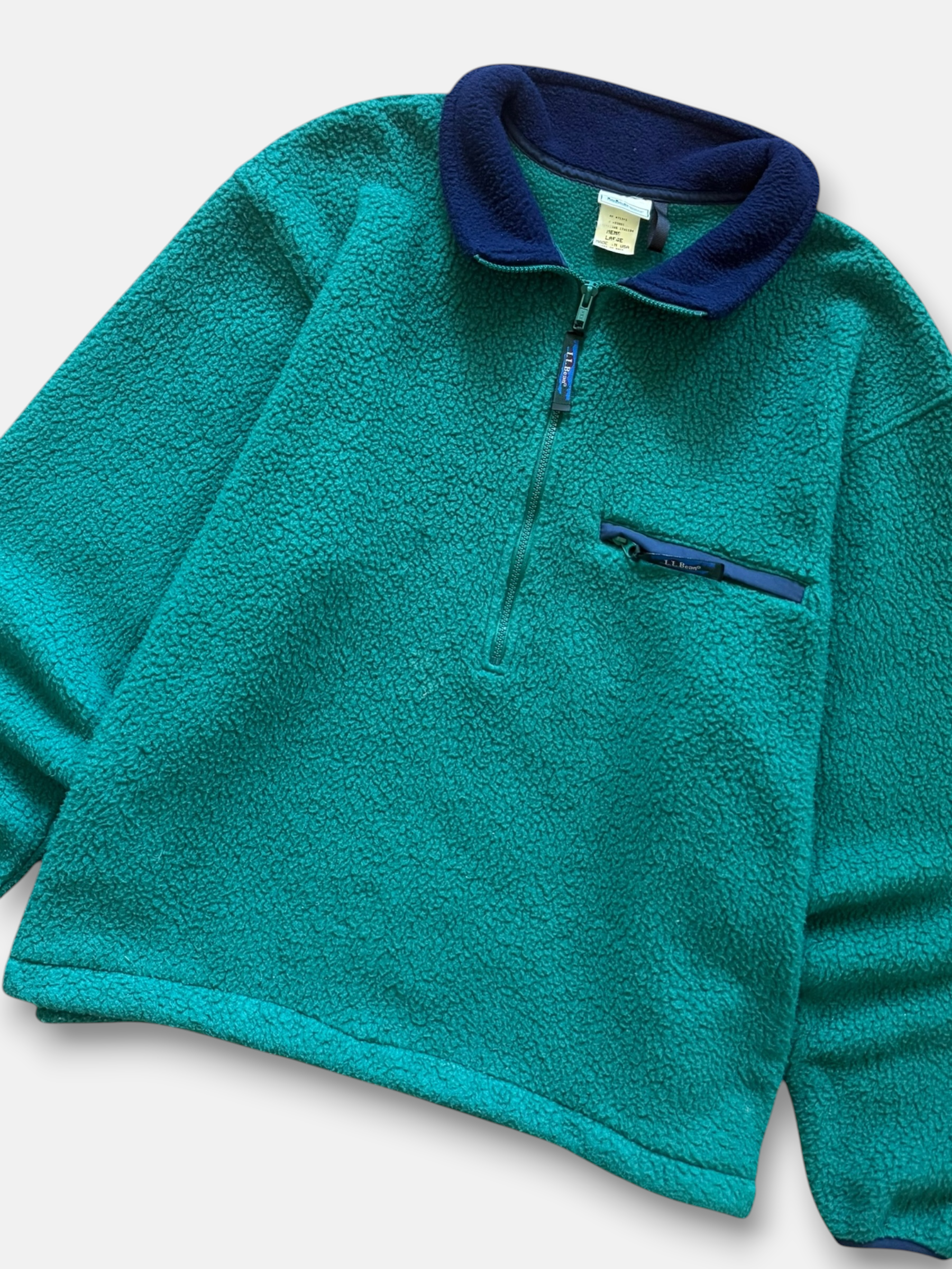 90s LL Bean Fleece Quarter-Zip (L)