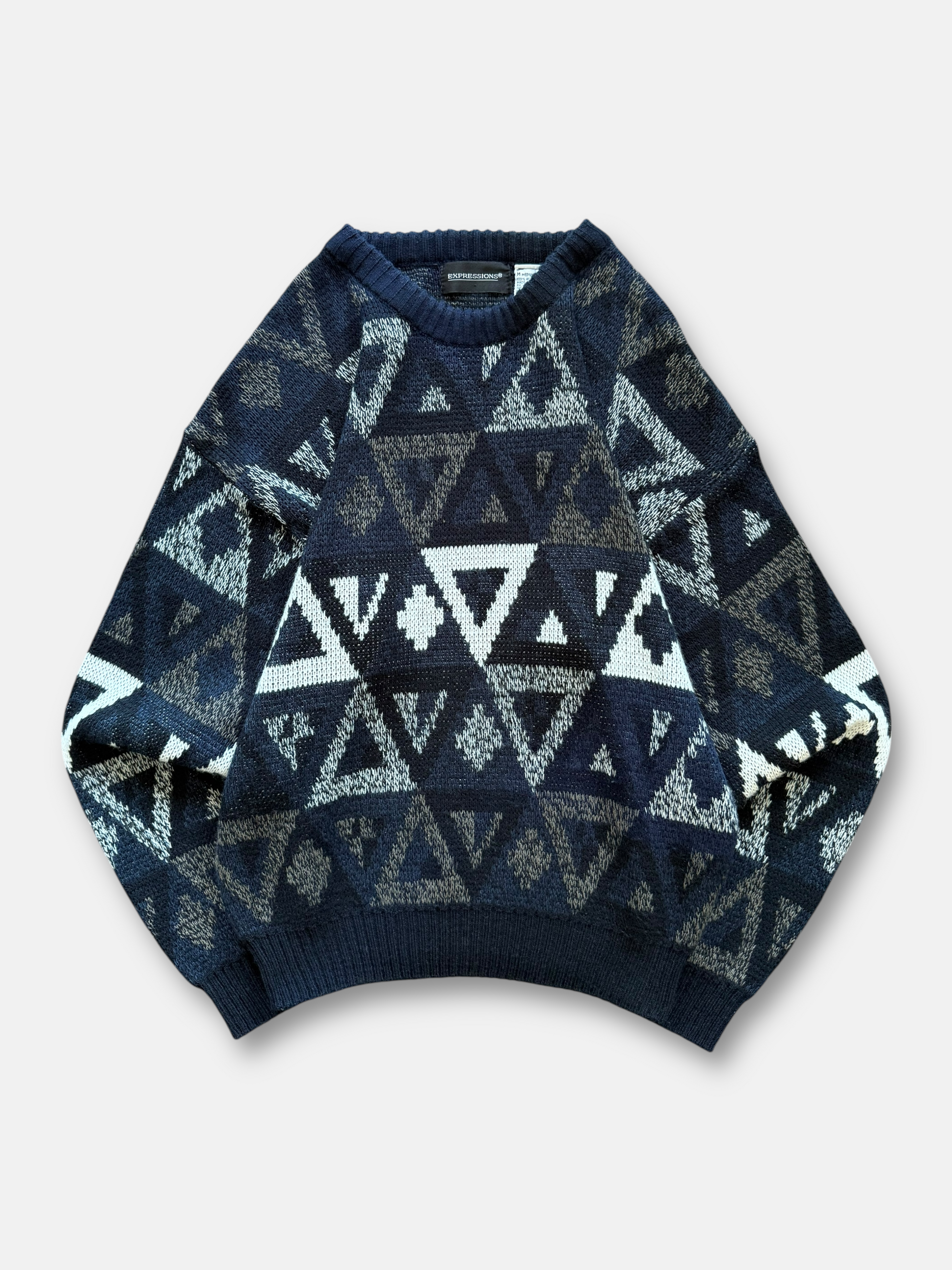90s Expressions Knit Sweater (M)