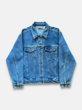 90s Bill Blass Denim Trucker Jacket (L)