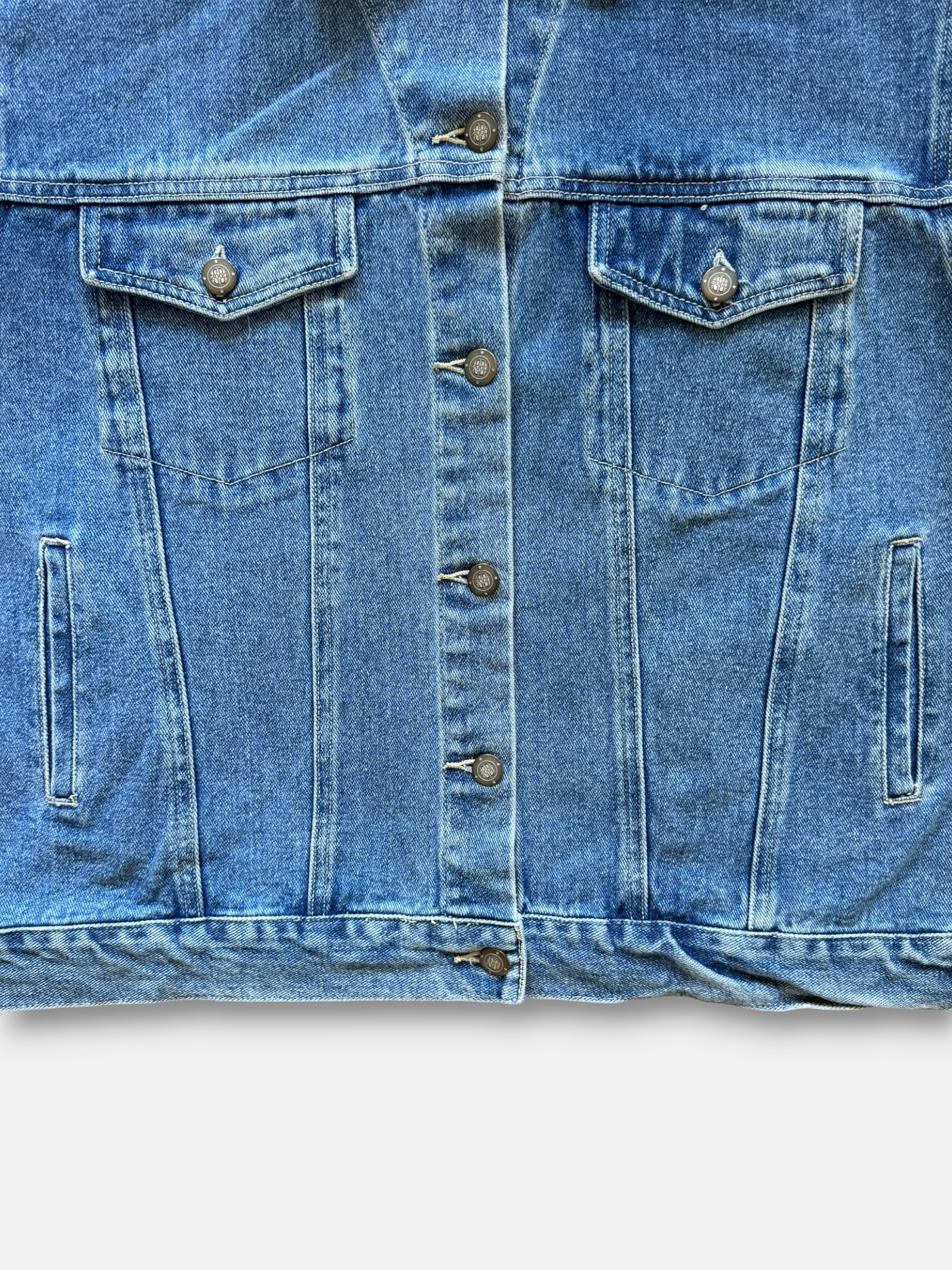 90s Bill Blass Denim Trucker Jacket (L)