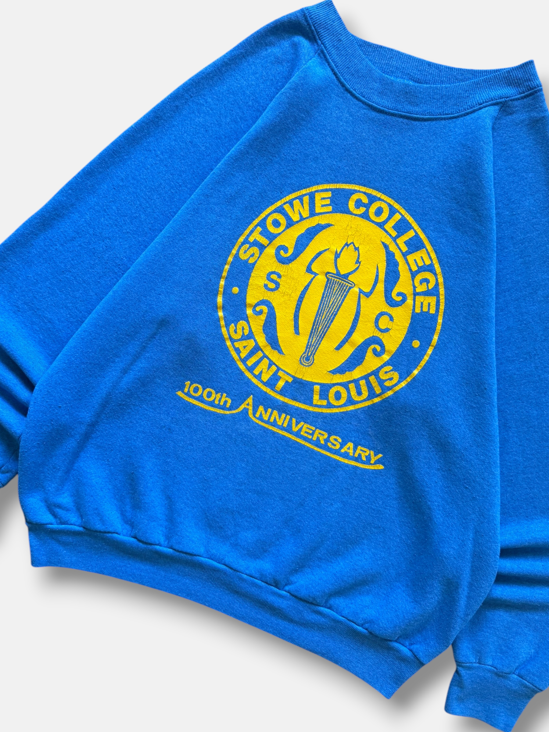 90s Stowe College Sweatshirt (M)