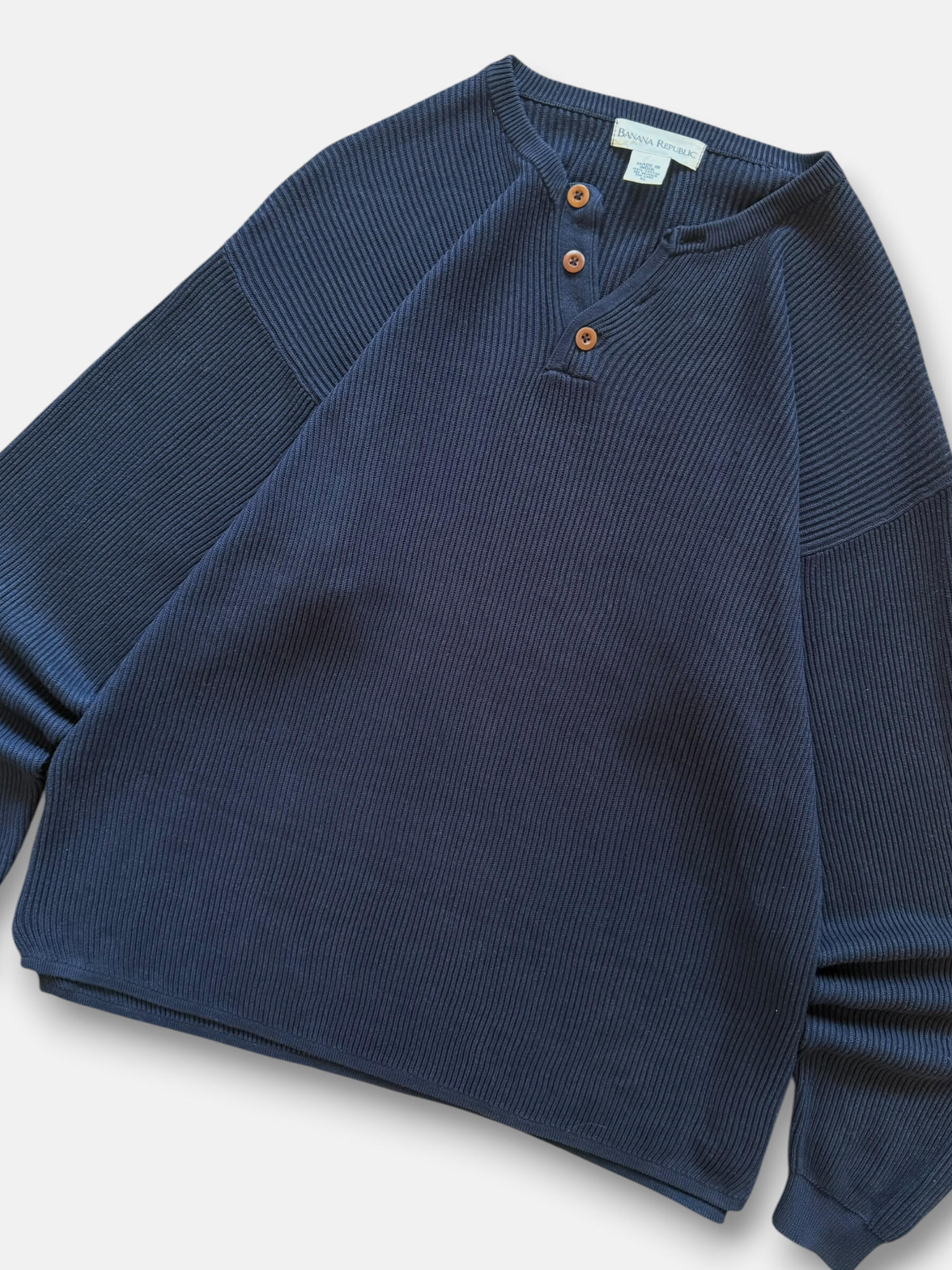 90s Banana Republic Henley Sweater (XL)