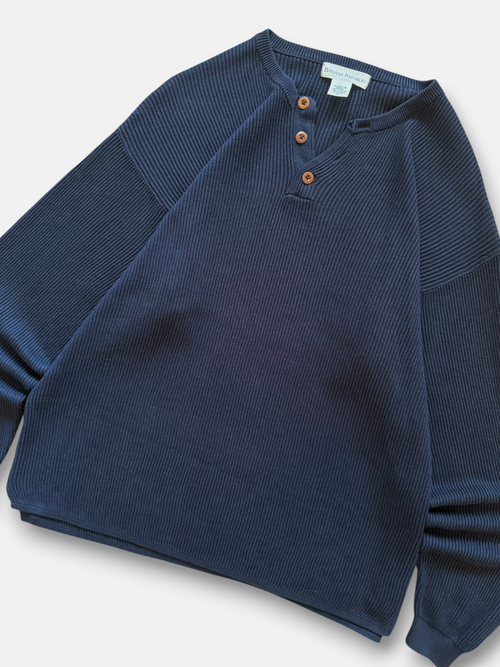 90s Banana Republic Henley Sweater (XL)