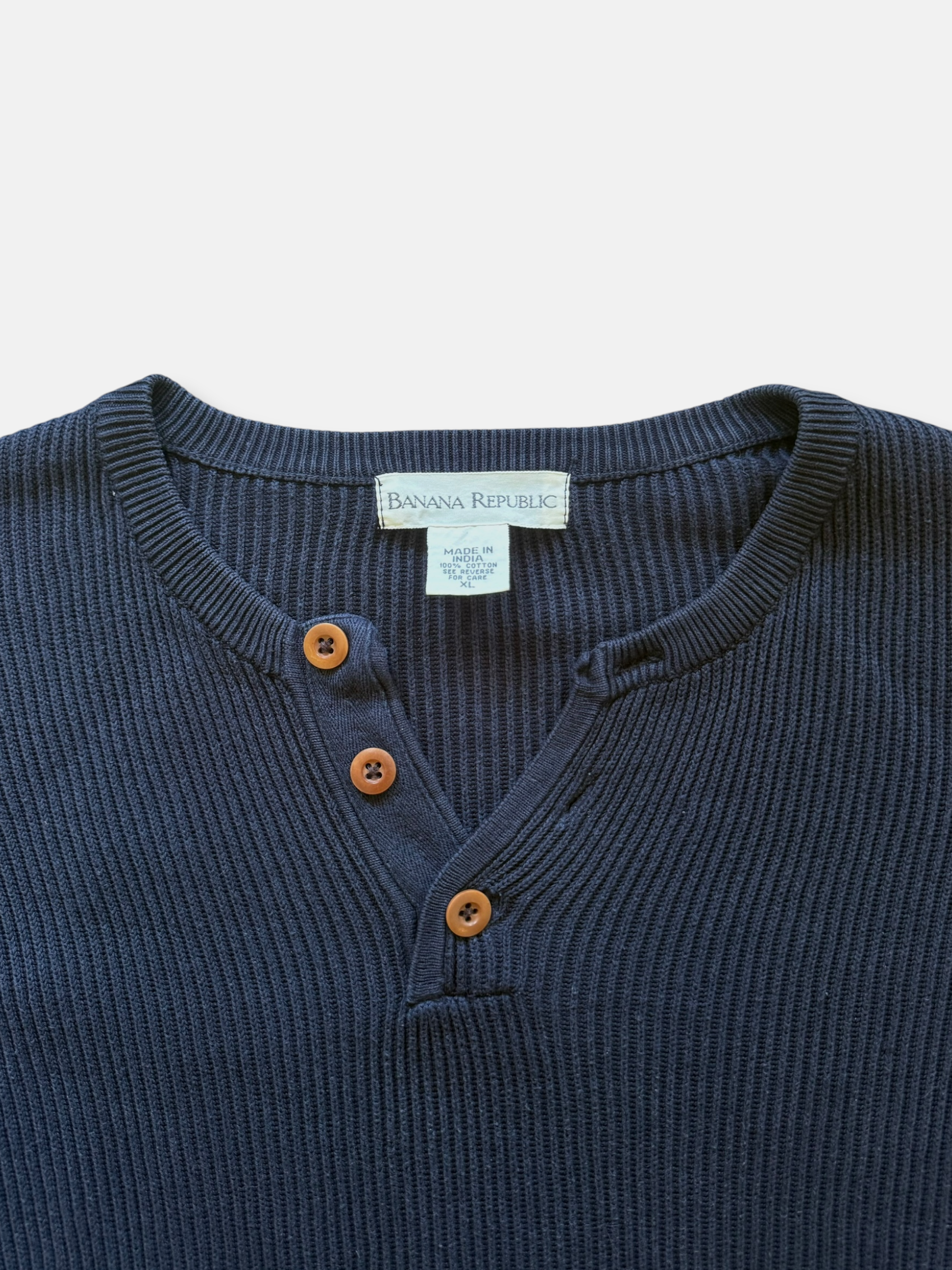 90s Banana Republic Henley Sweater (XL)