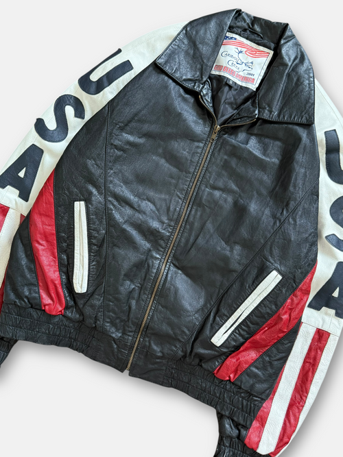 '01 Caribou Creek USA Leather Jacket (M)