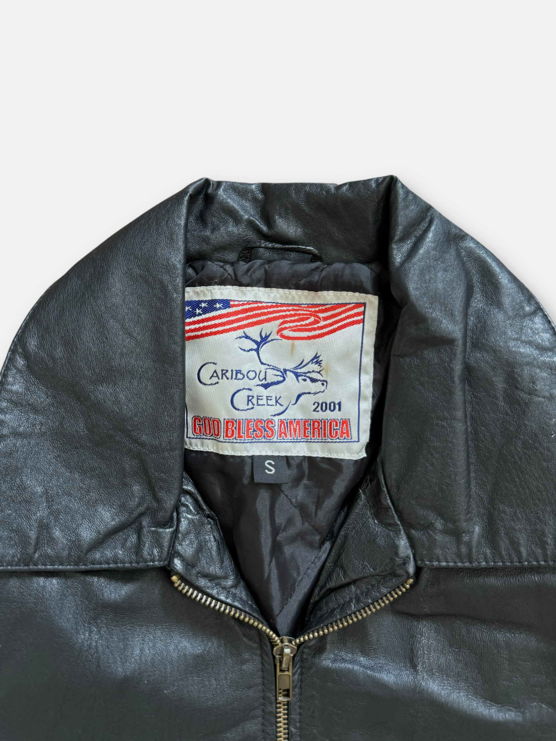 '01 Caribou Creek USA Leather Jacket (M)