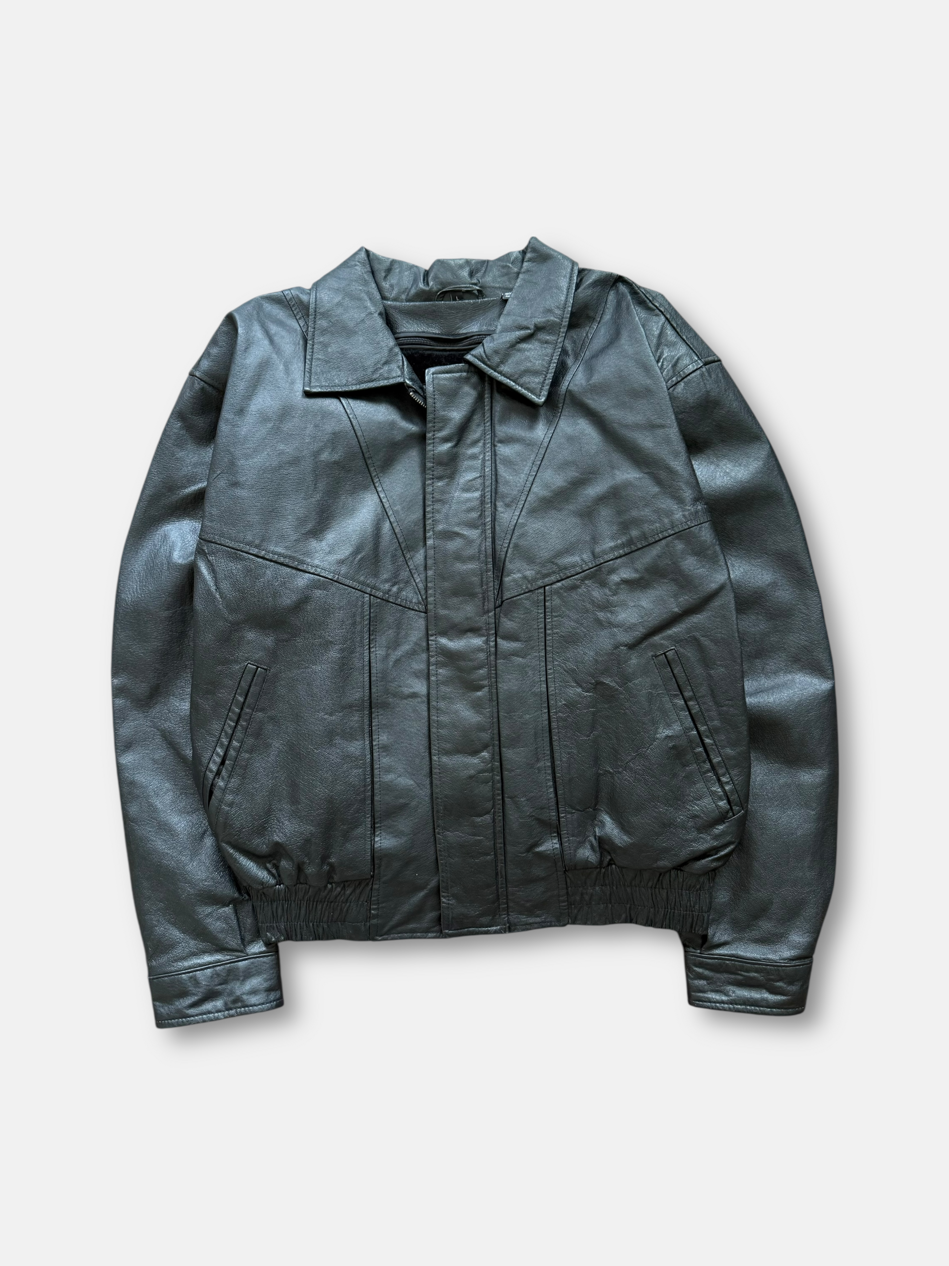90s Euro Style Gino Leather Jacket (L)