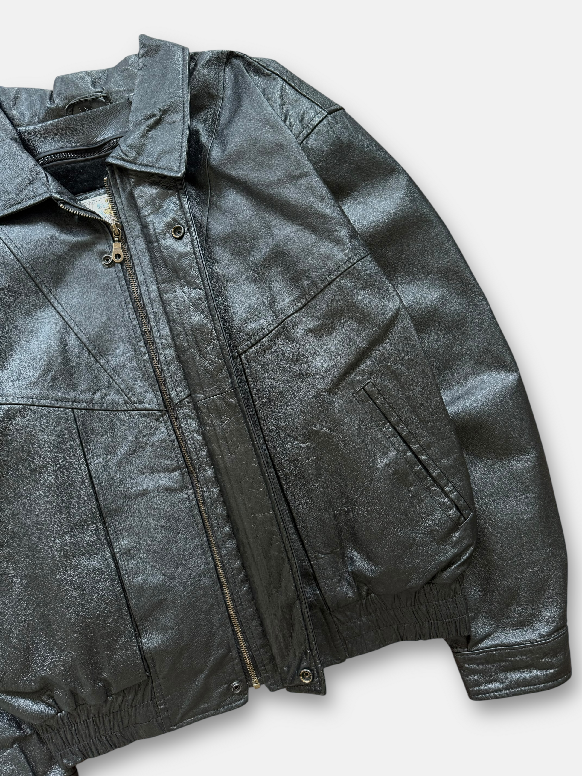 90s Euro Style Gino Leather Jacket (L)