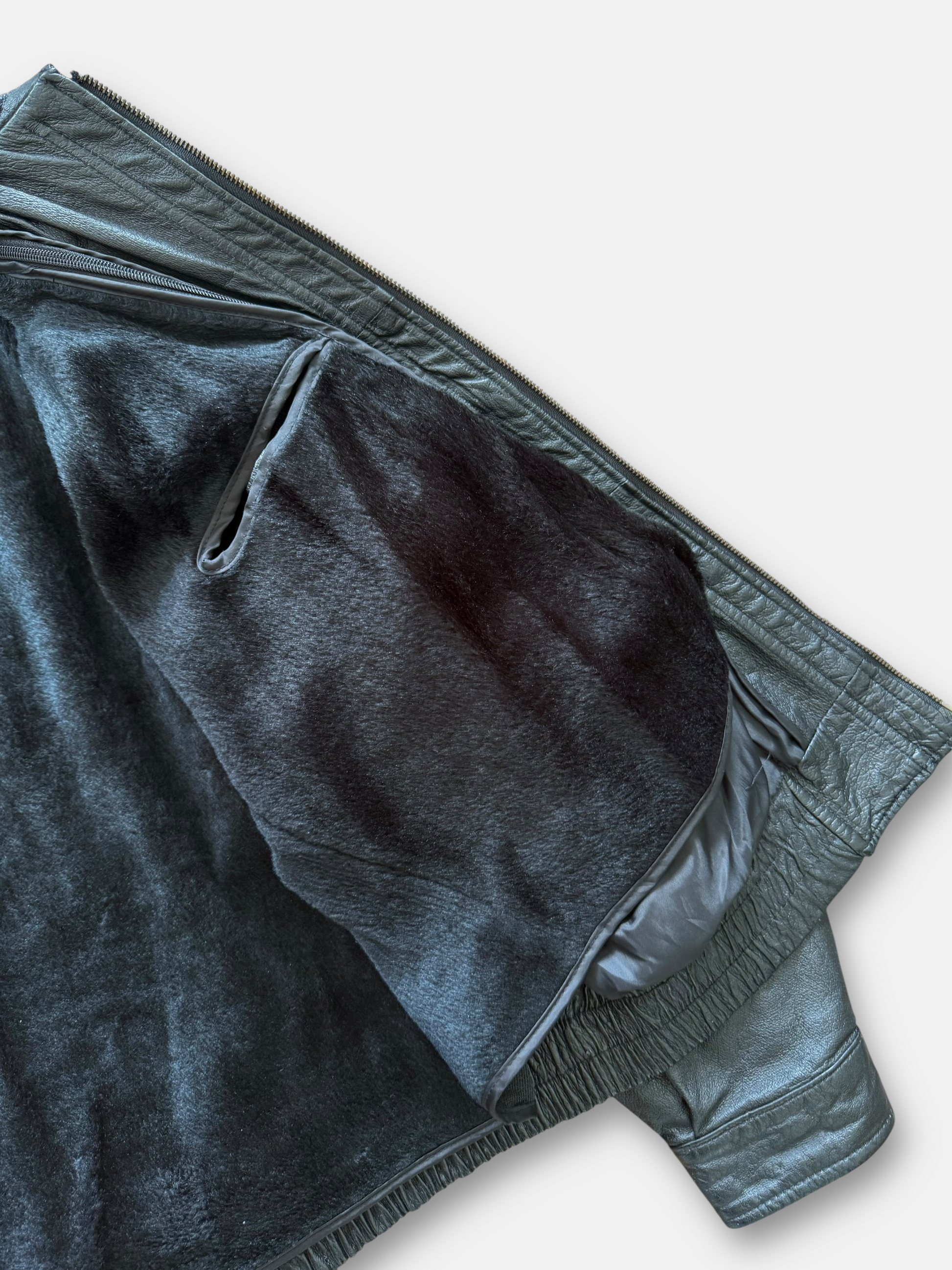 90s Euro Style Gino Leather Jacket (L)