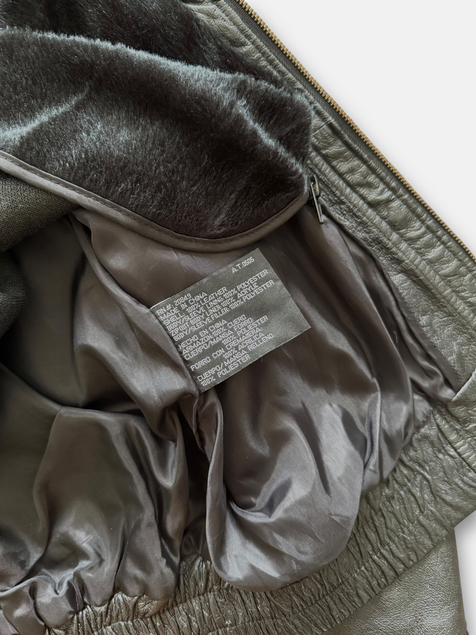 90s Euro Style Gino Leather Jacket (L)