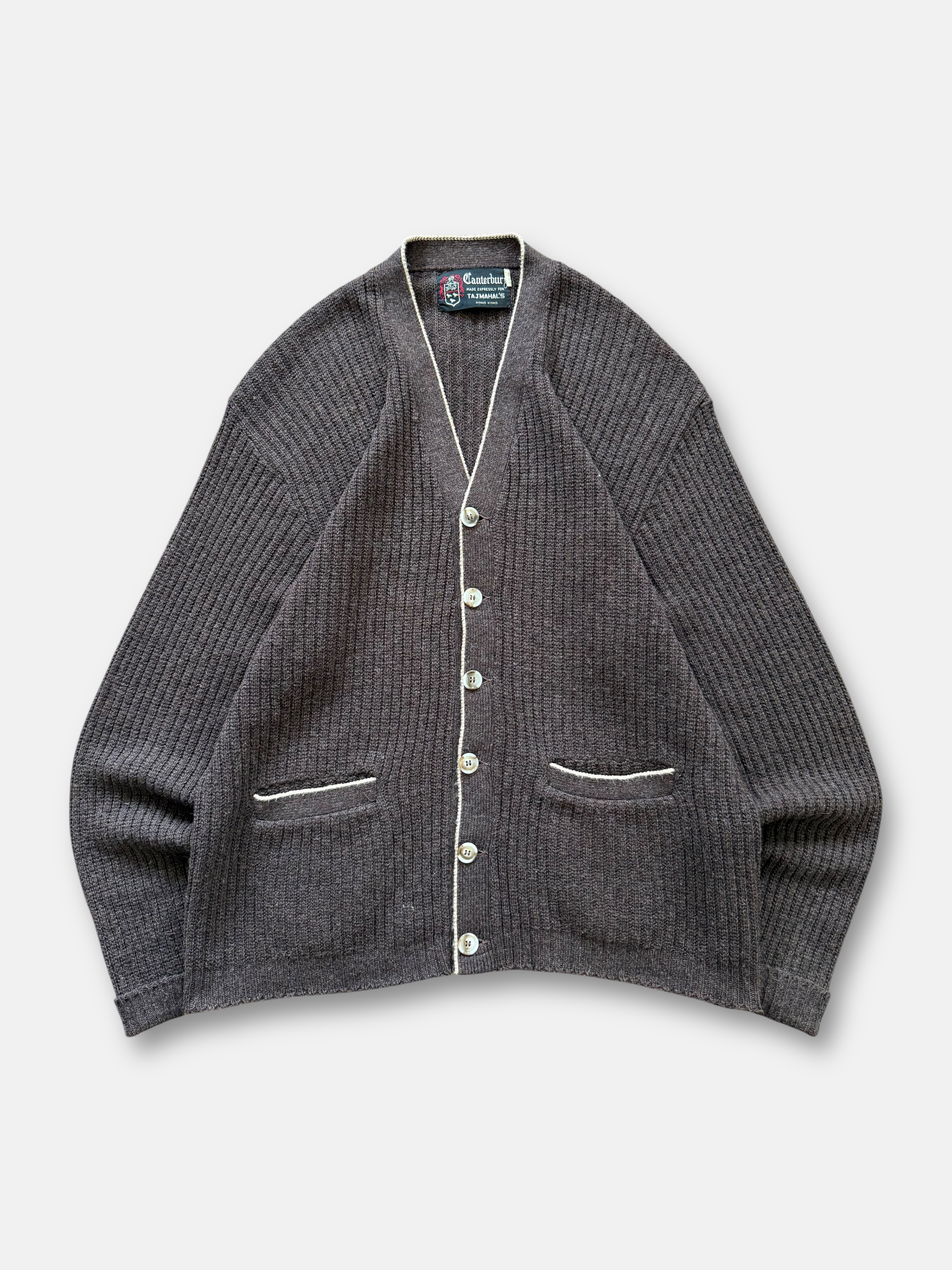 70s Canterbury Wool Cardigan (L)