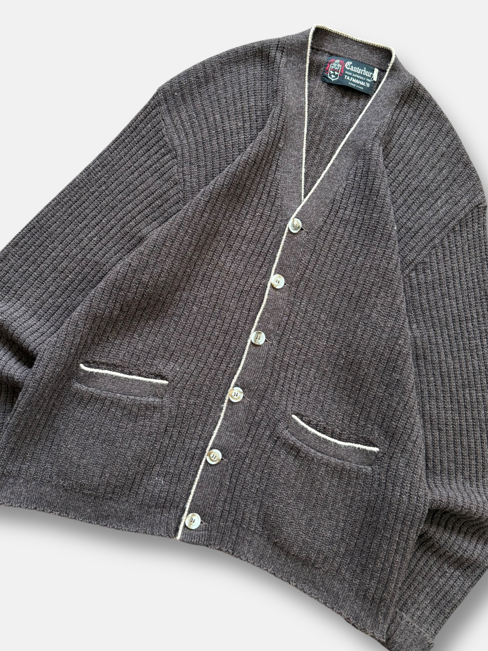 70s Canterbury Wool Cardigan (L)