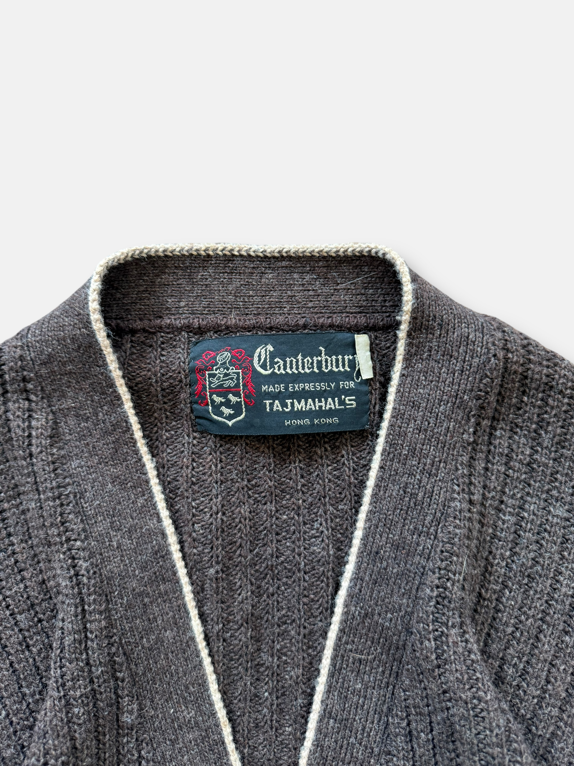 70s Canterbury Wool Cardigan (L)