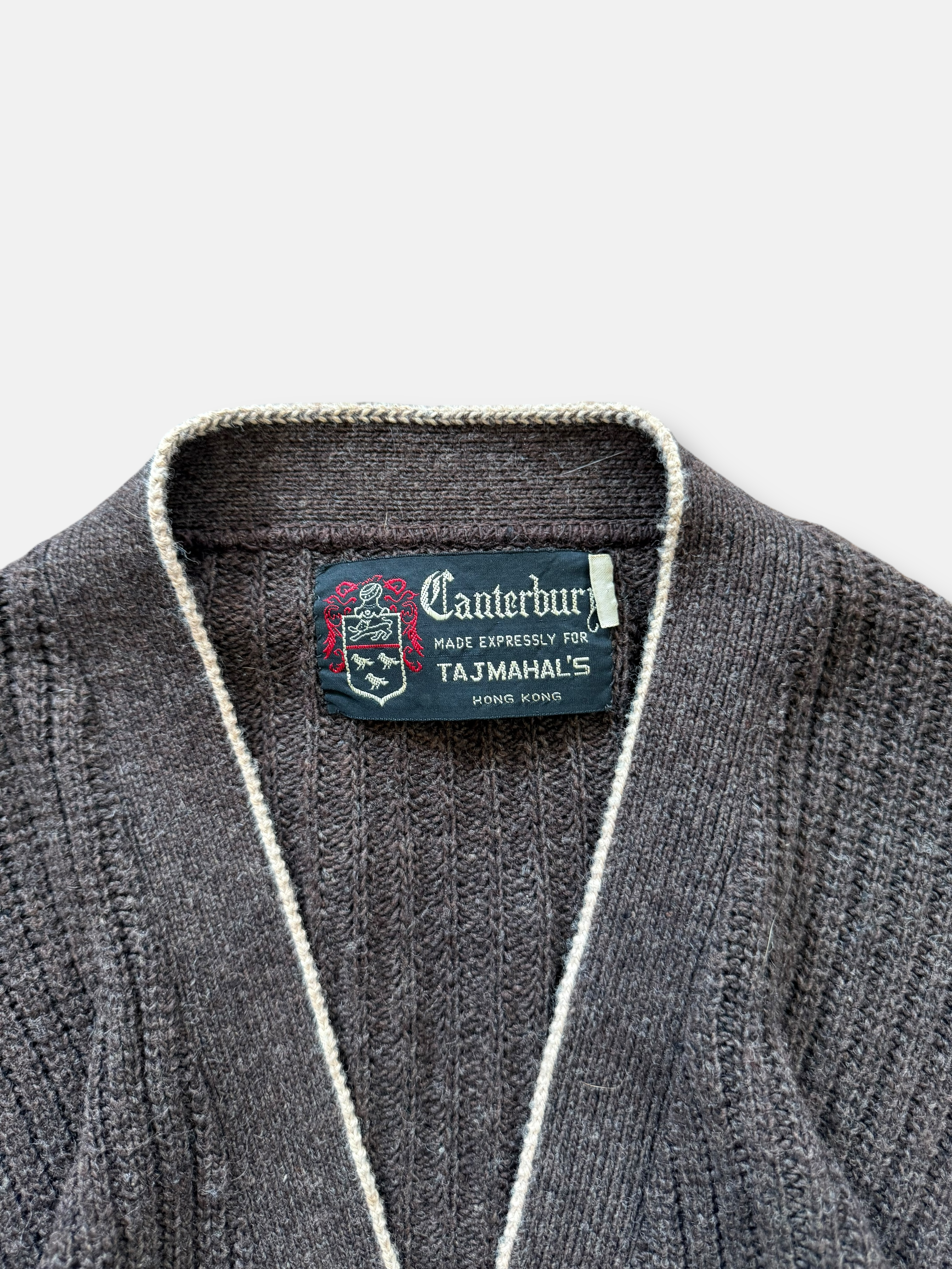 70s Canterbury Wool Cardigan (L)