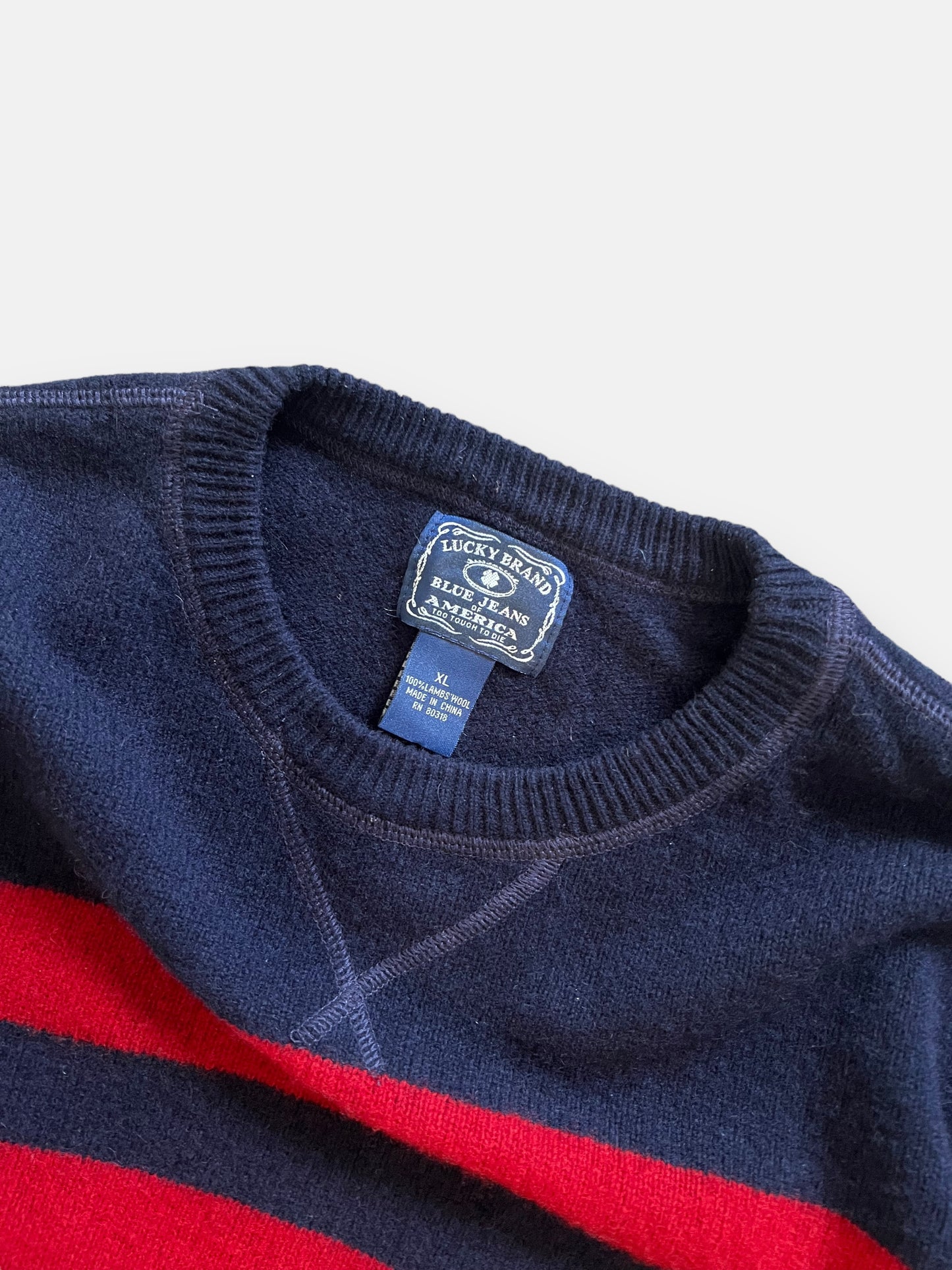 90s Lucky Jeans Wool Sweater (L)