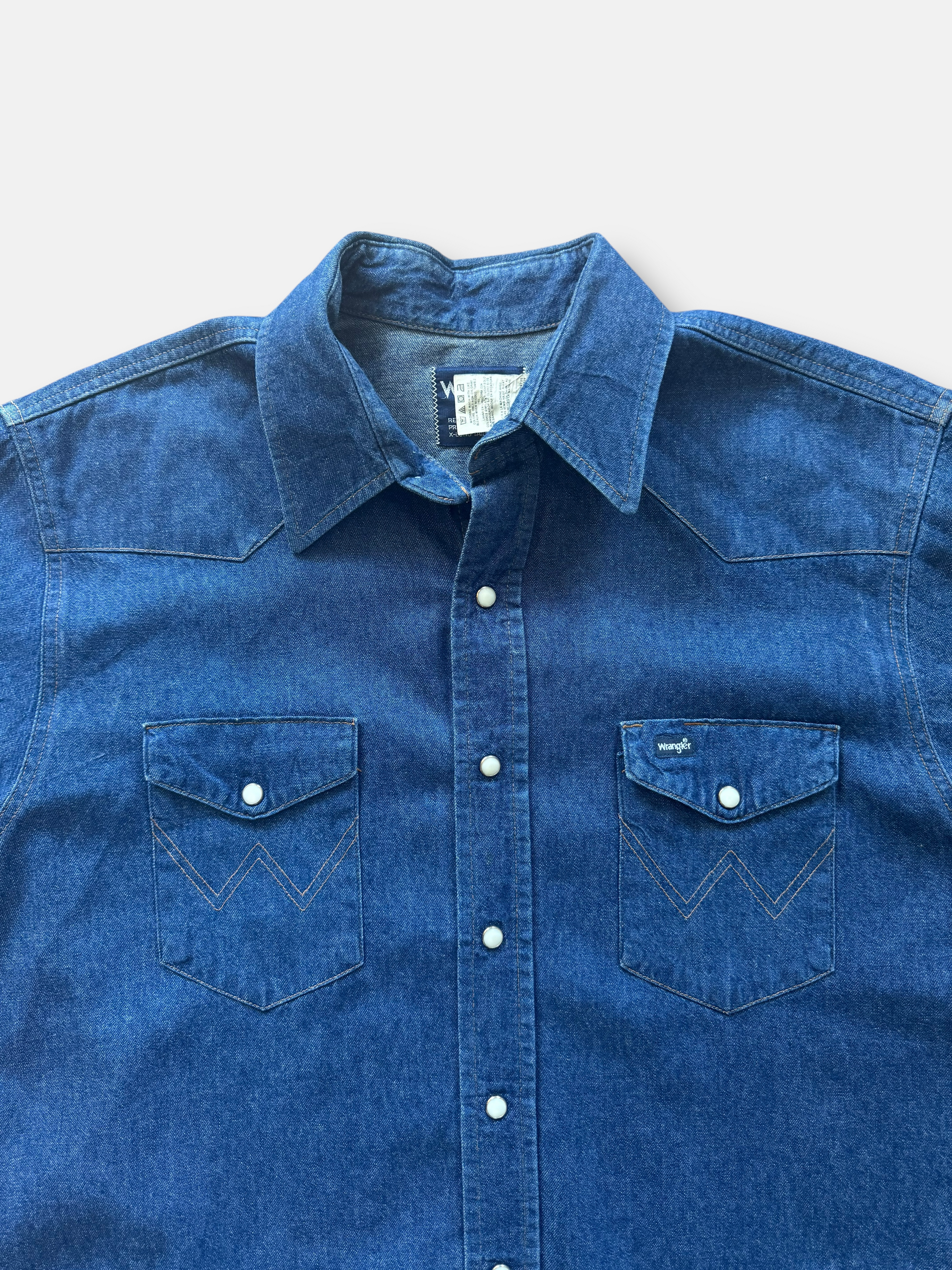 90s Wrangler Pearl Snap Button-Up (XL)