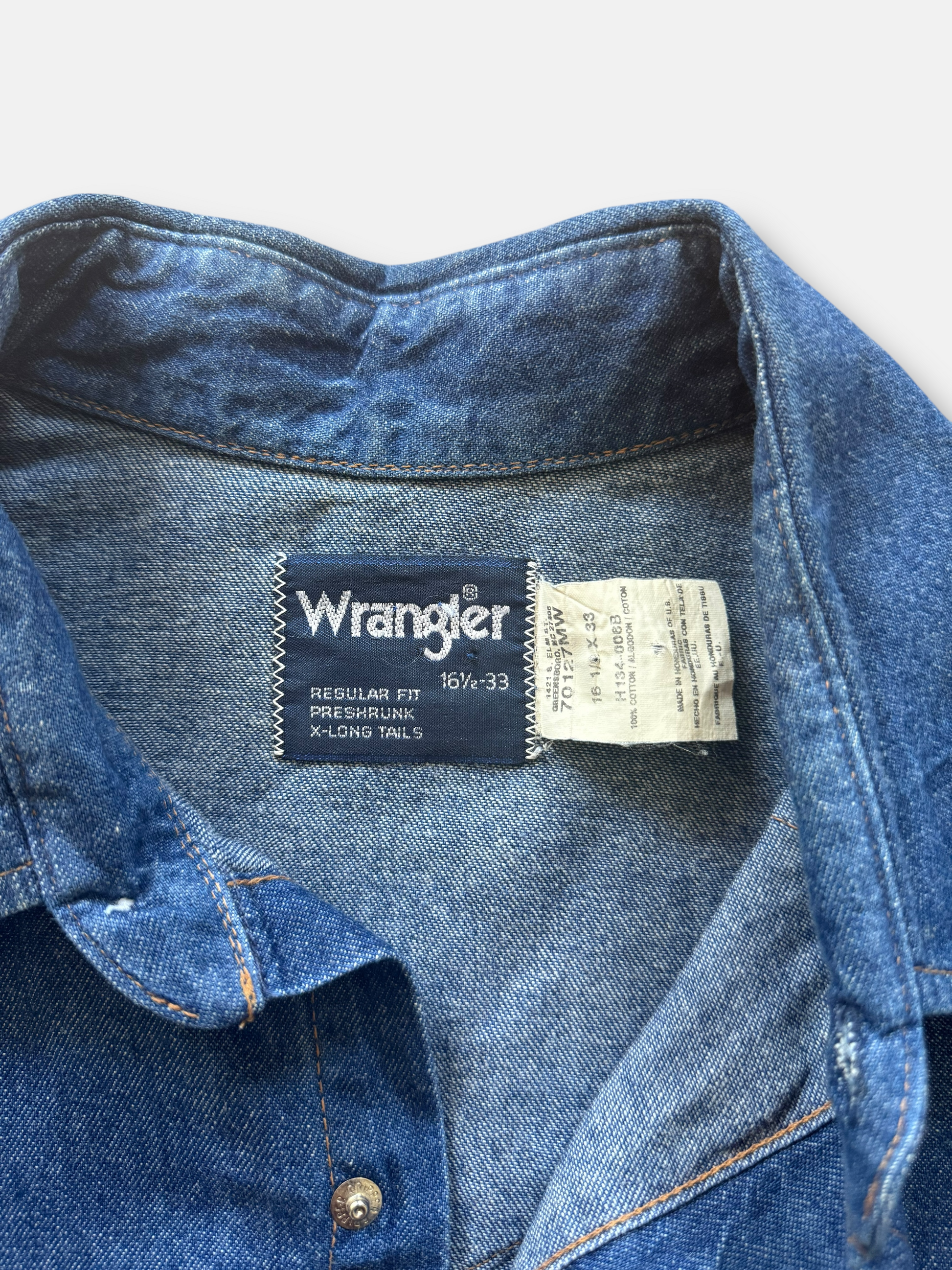 90s Wrangler Pearl Snap Button-Up (XL)