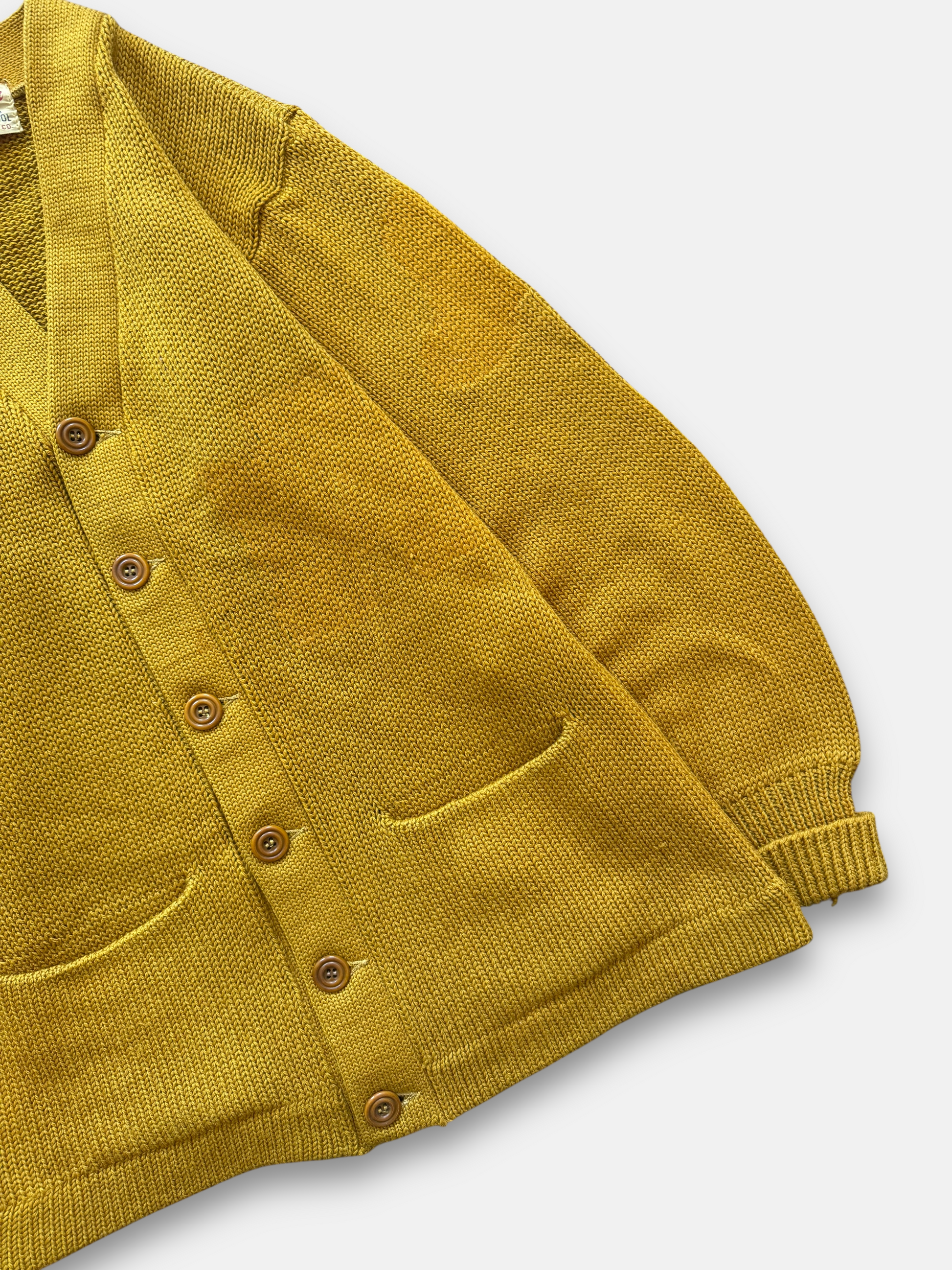 50s Stadium Shaker Wool Cardigan (M)