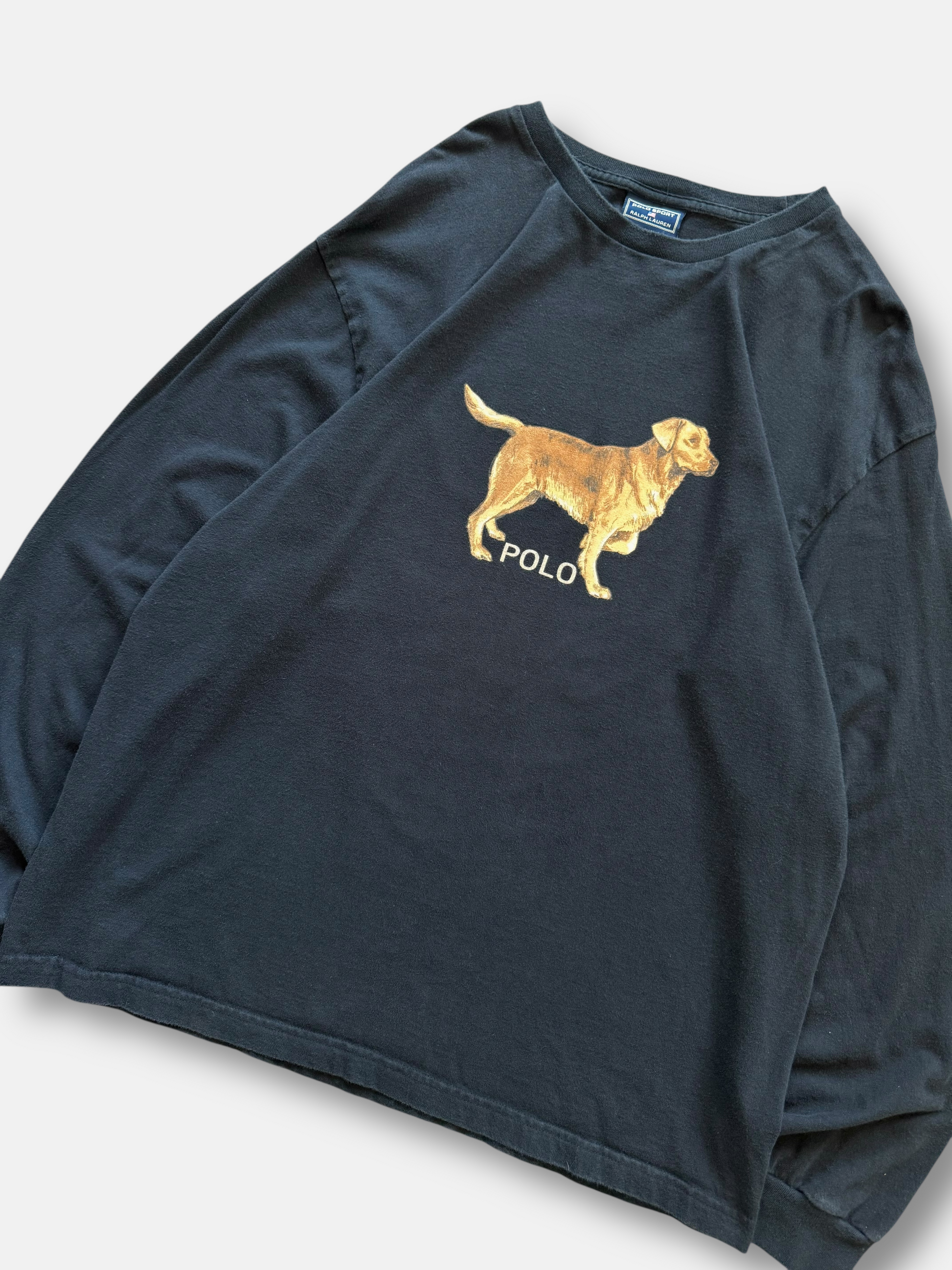 90s Polo Sport RL Dog Golden Retriever Tee (XL)