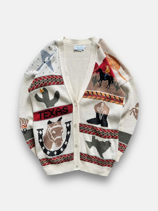 80s Texas Cowboy Cardigan (L)