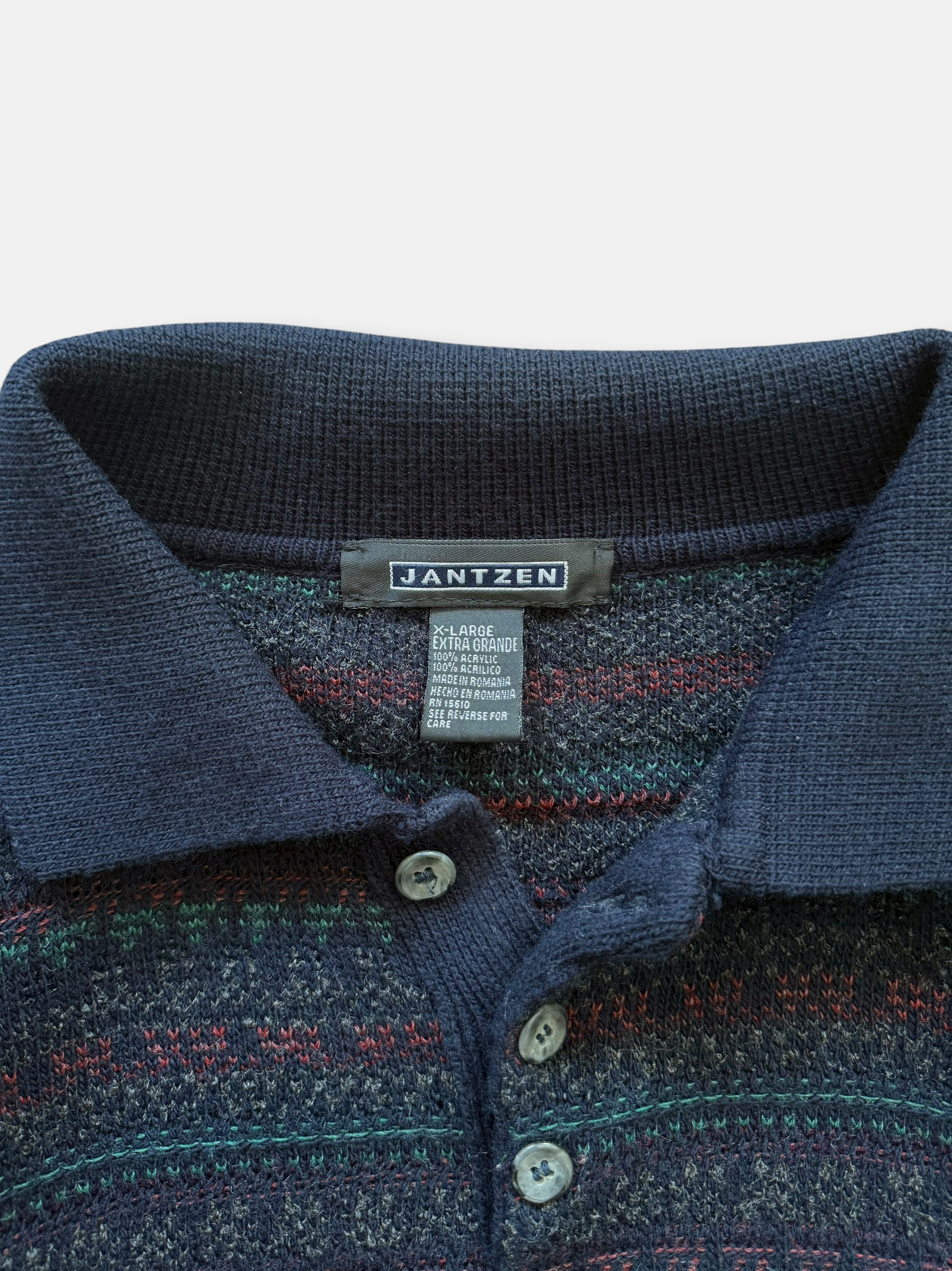 90s Jantzen Henley Sweater (XL)