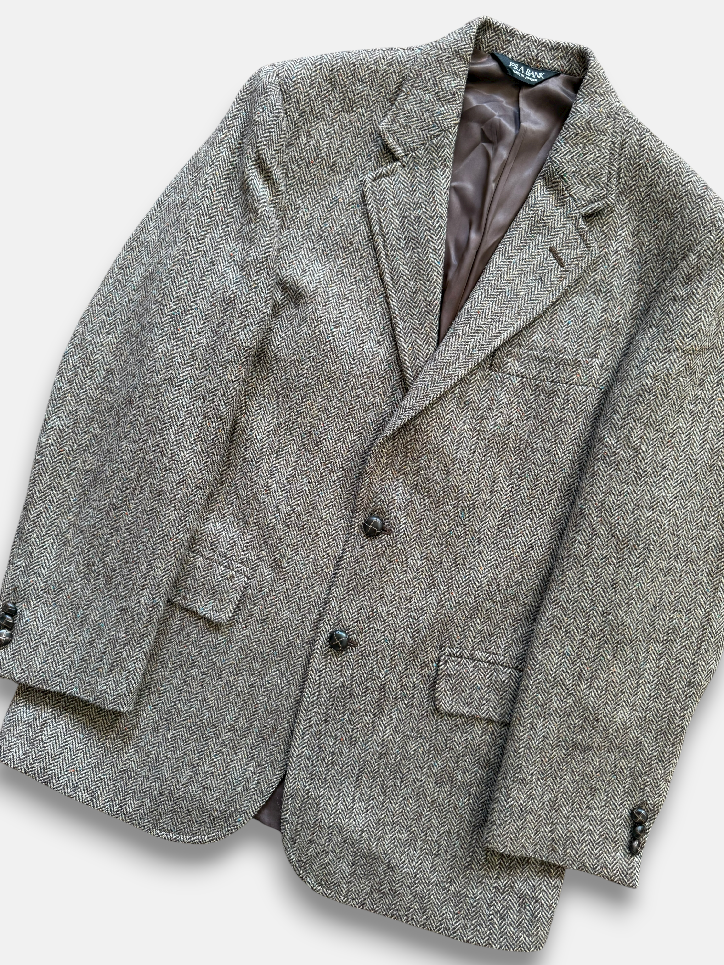 90s Jos A Bank Harris Tweed Wool Blazer (40R)
