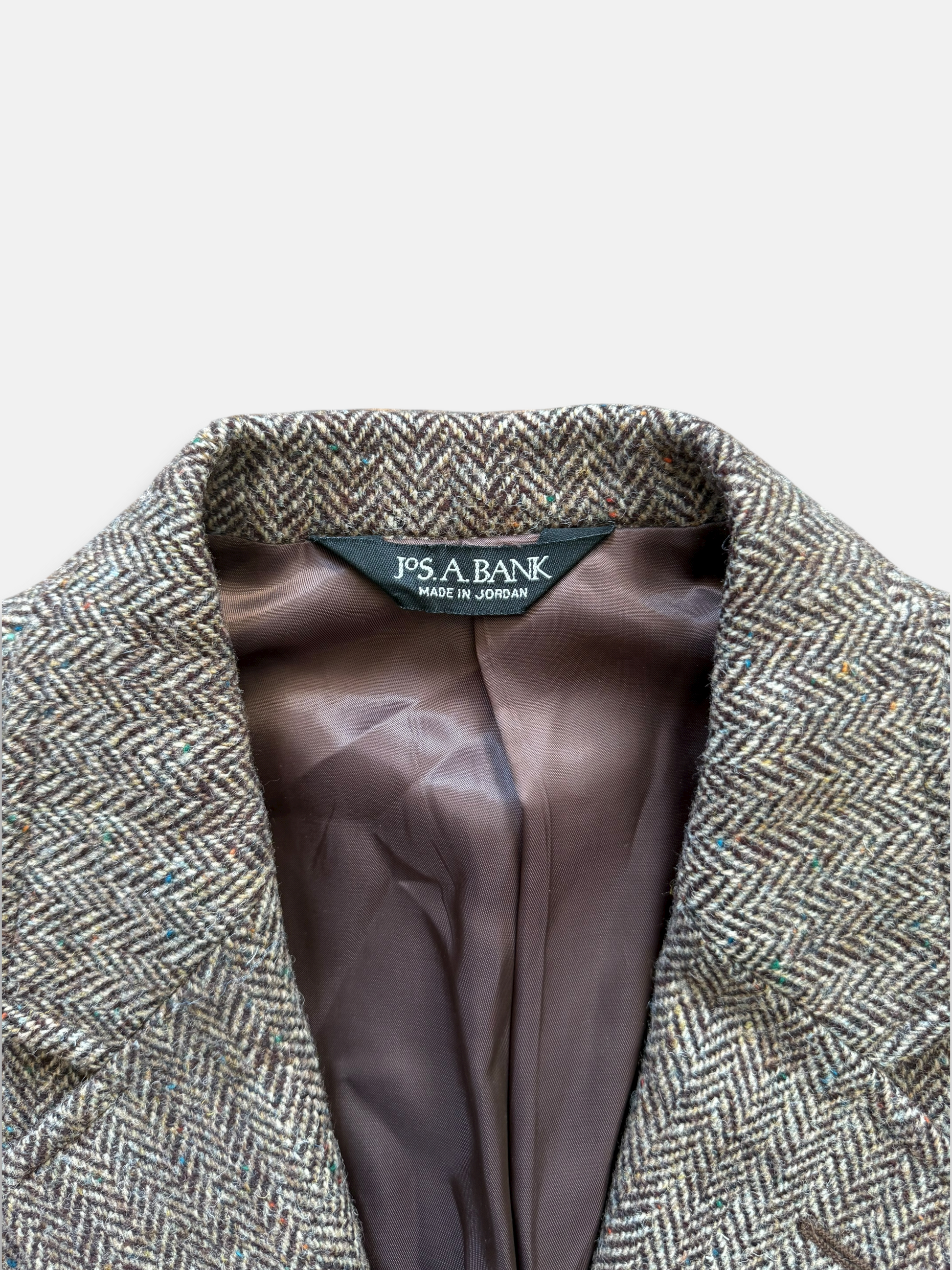 90s Jos A Bank Harris Tweed Wool Blazer (40R)