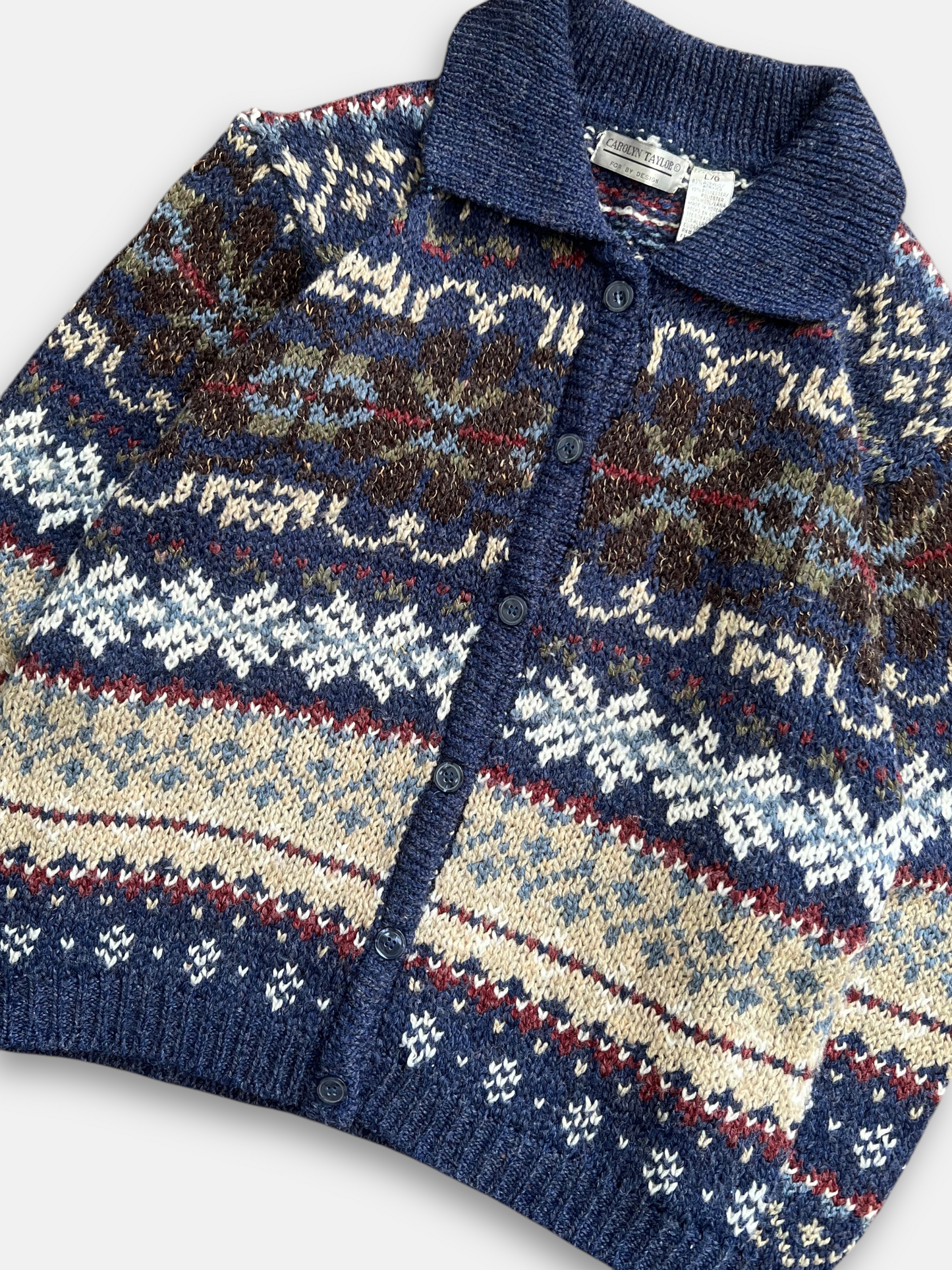 80s Carolyn Taylor Cardigan (M)