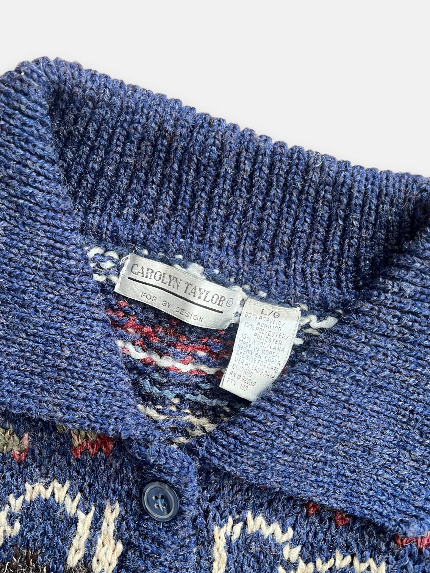 80s Carolyn Taylor Cardigan (M)