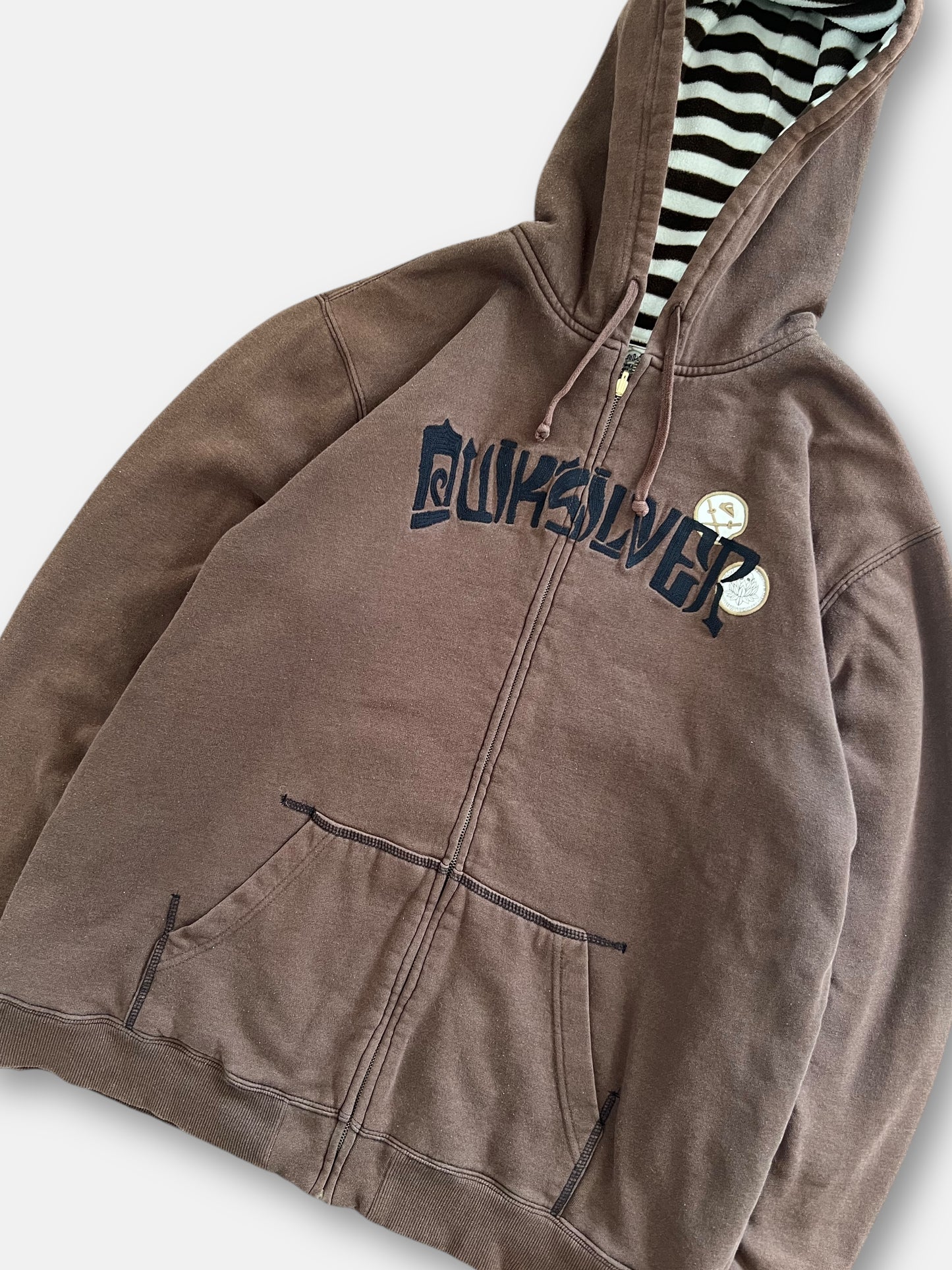 00s Quicksilver Zip-Up Hoodie (XL)