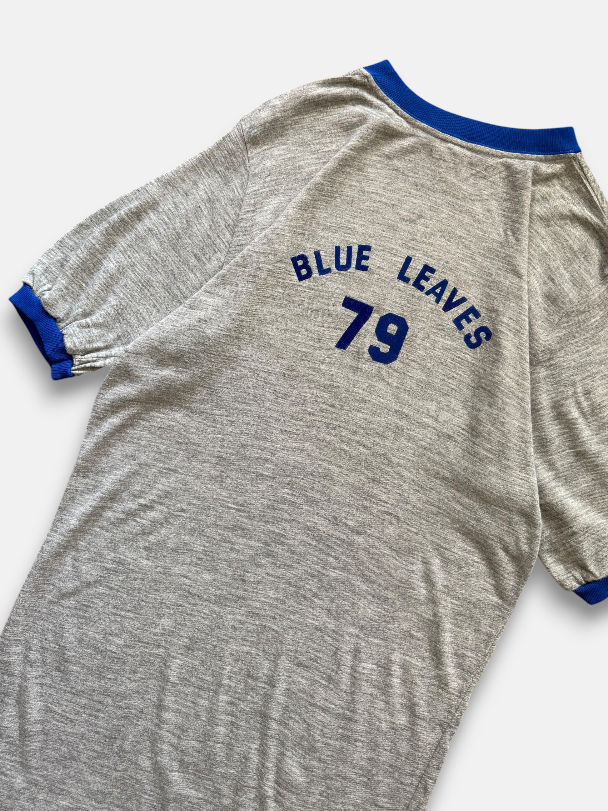 '79 Blue Leaves Ringer Tee (L)