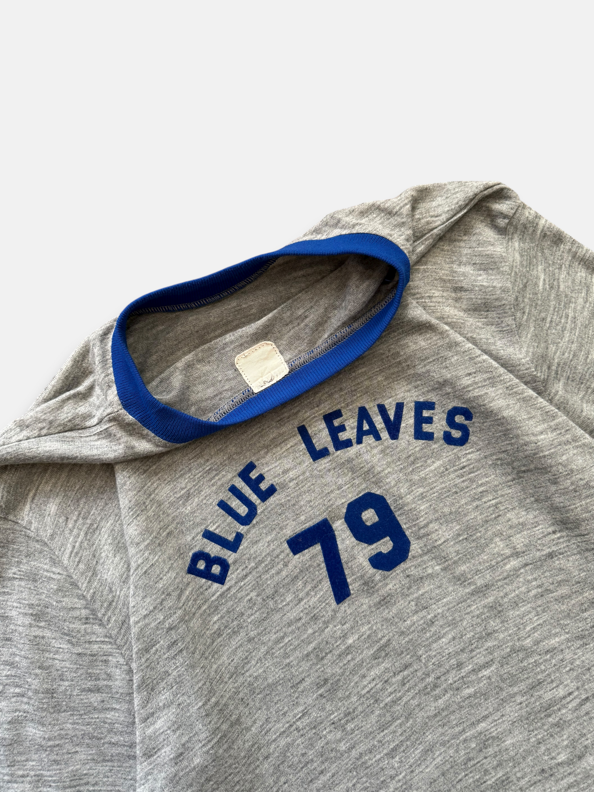 '79 Blue Leaves Ringer Tee (L)