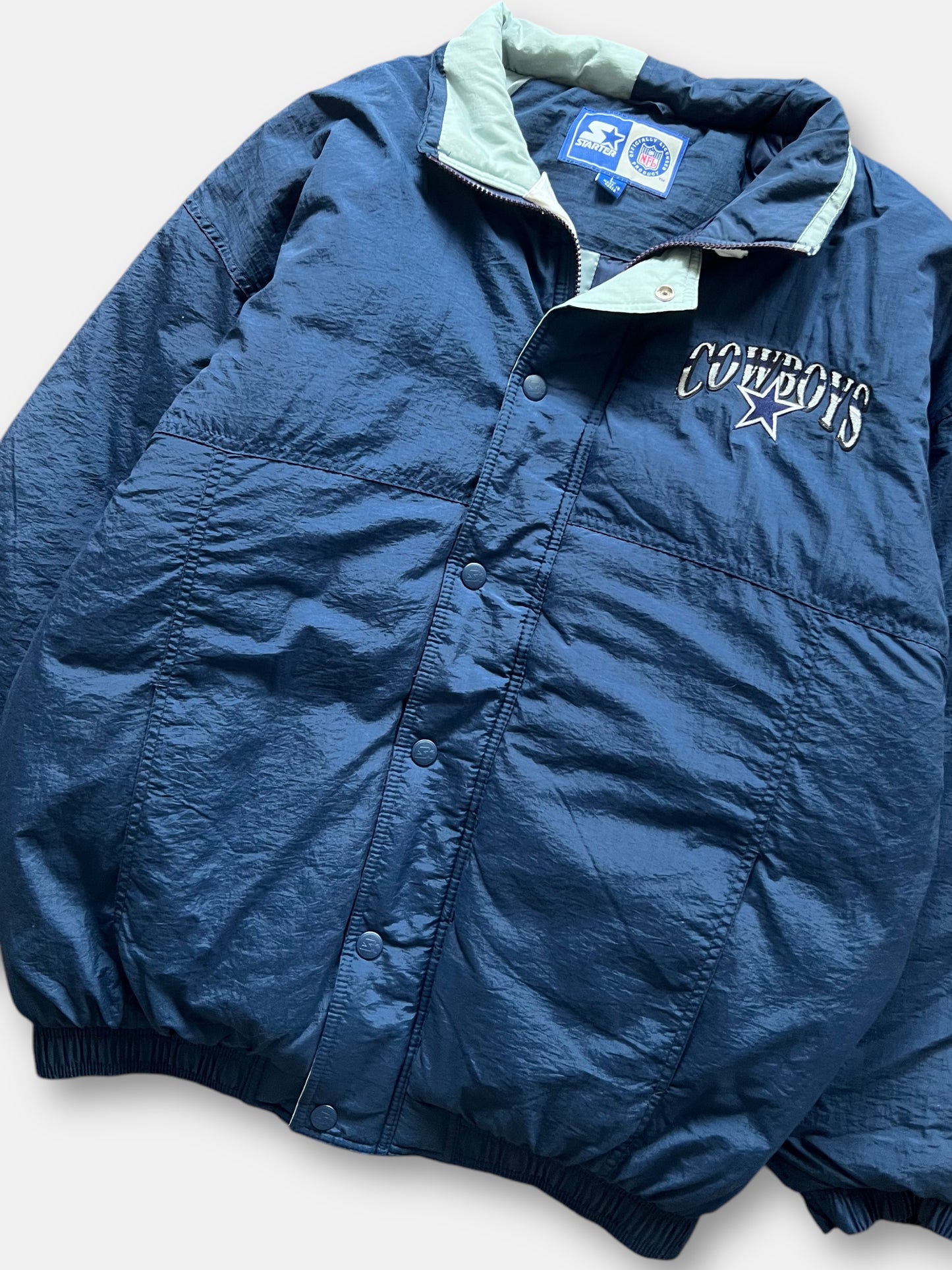 90s Dallas Cowboys Puffer Jacket (XL)