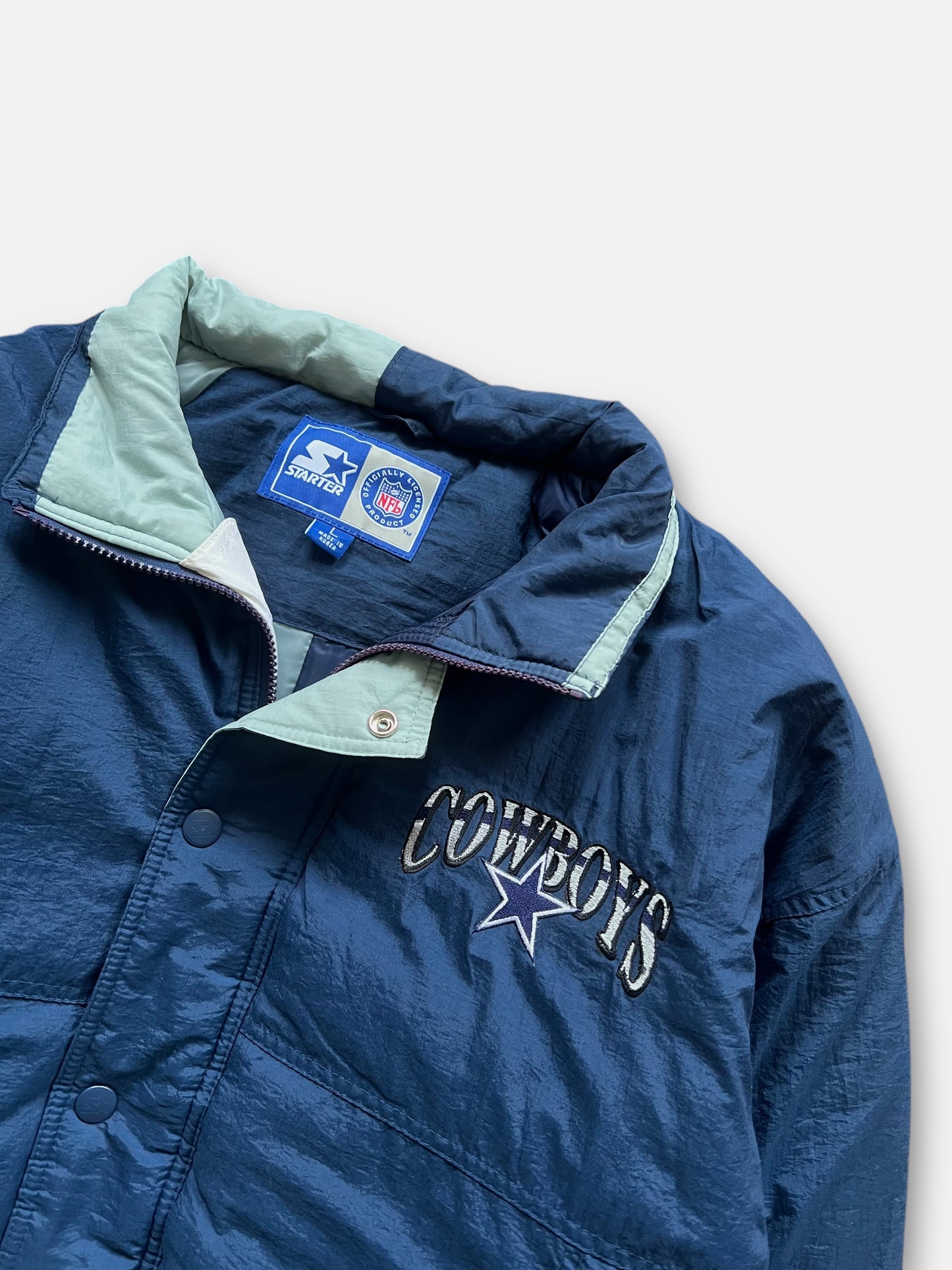 90s Dallas Cowboys Puffer Jacket (XL)