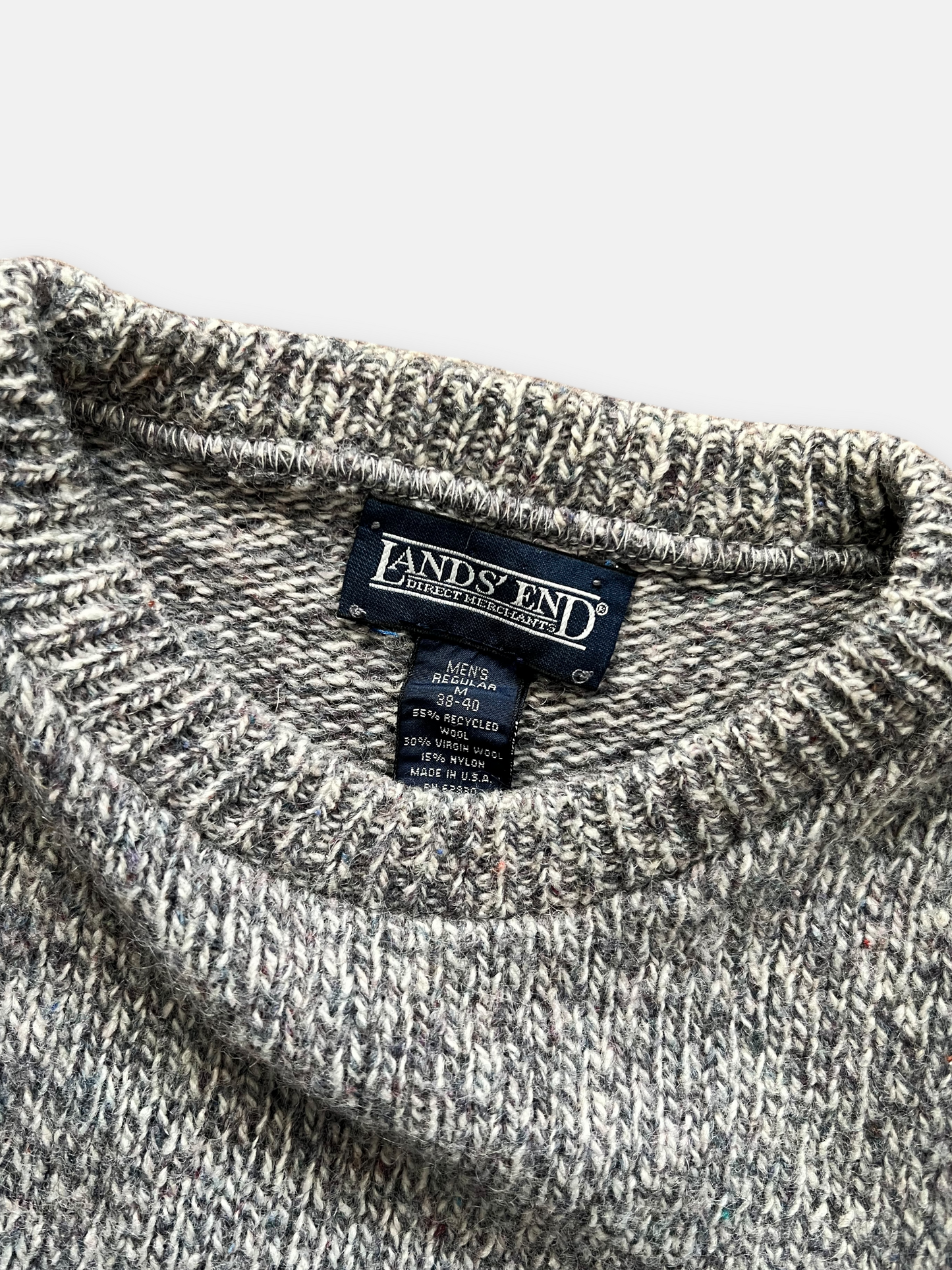 90s Lands End Wool Sweater (M)