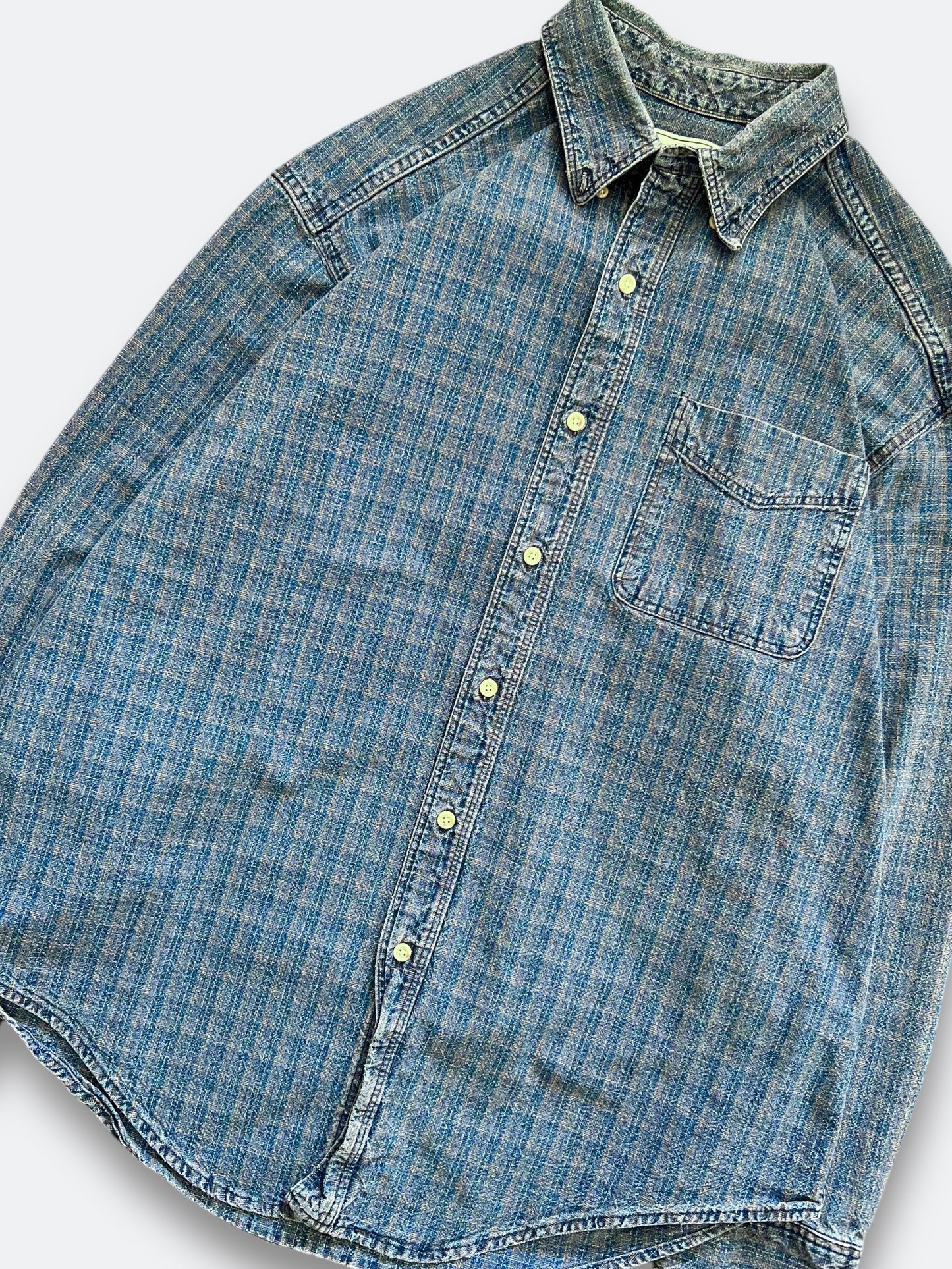 90s LL Bean LS Denim Shirt (L)