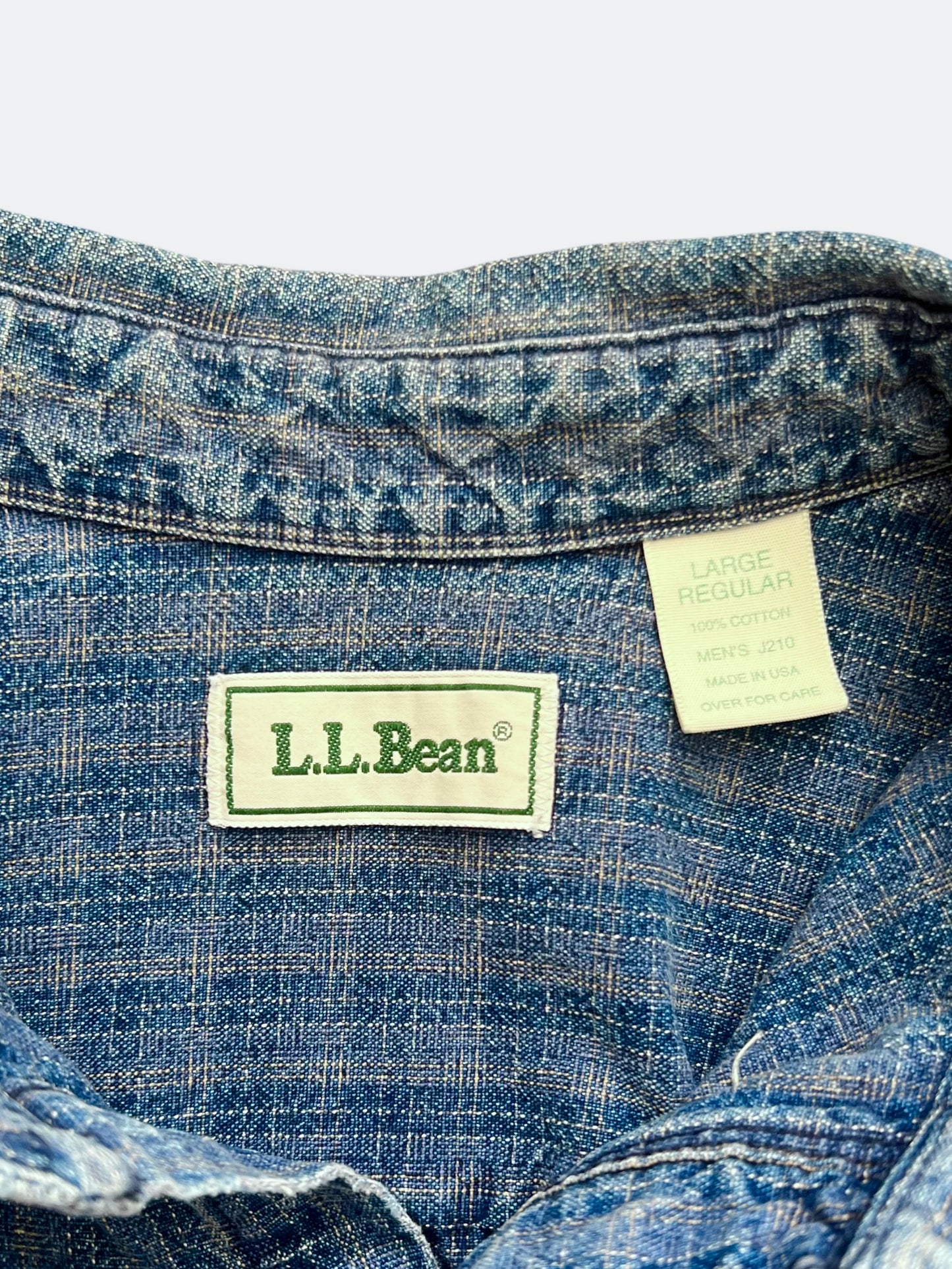 90s LL Bean LS Denim Shirt (L)