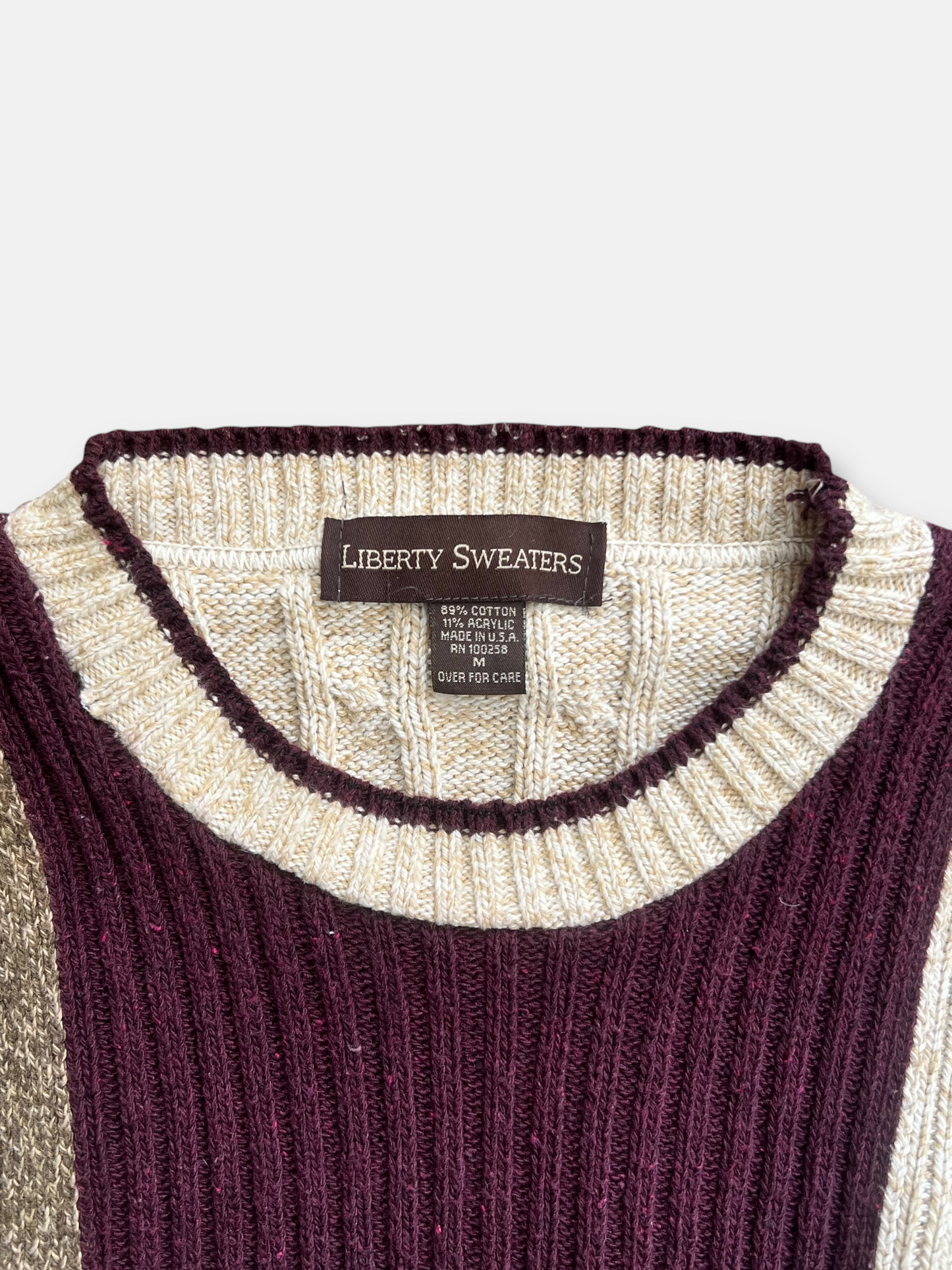 90s Liberty Colorblock Sweater (M)