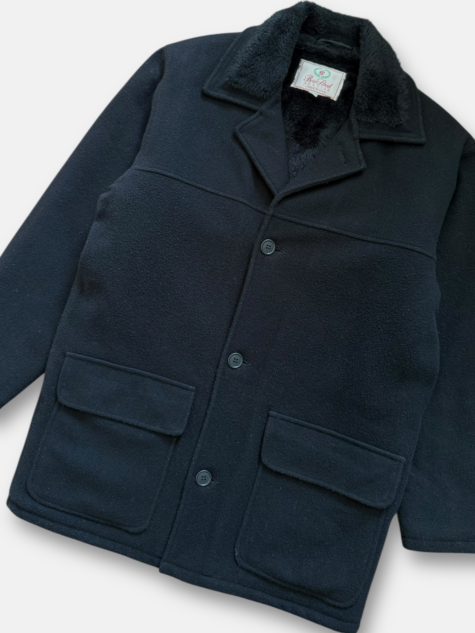 90s Bow Street Station Wool Coat (XL)