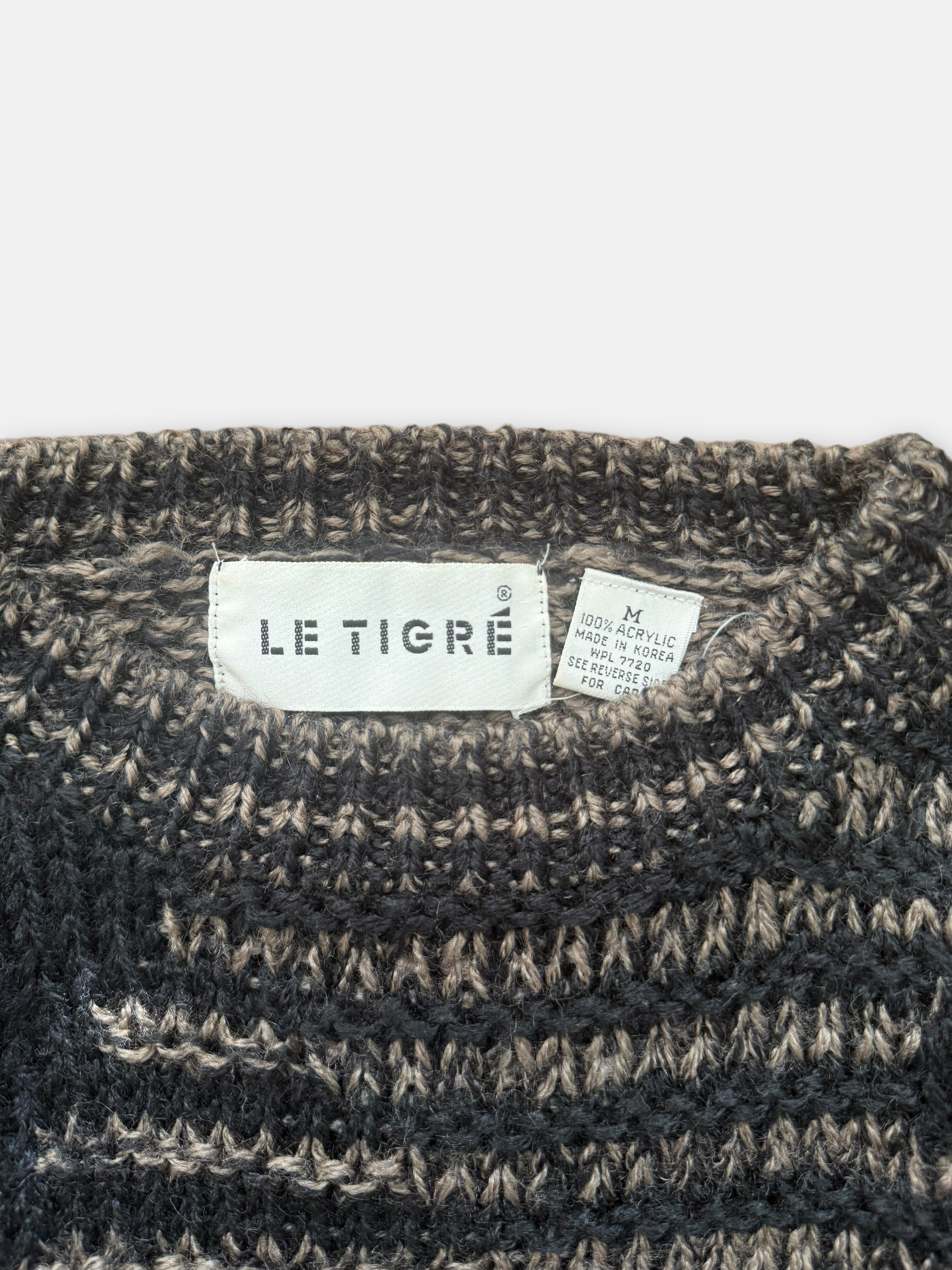 90s Le Tigre Knit Sweater (L)