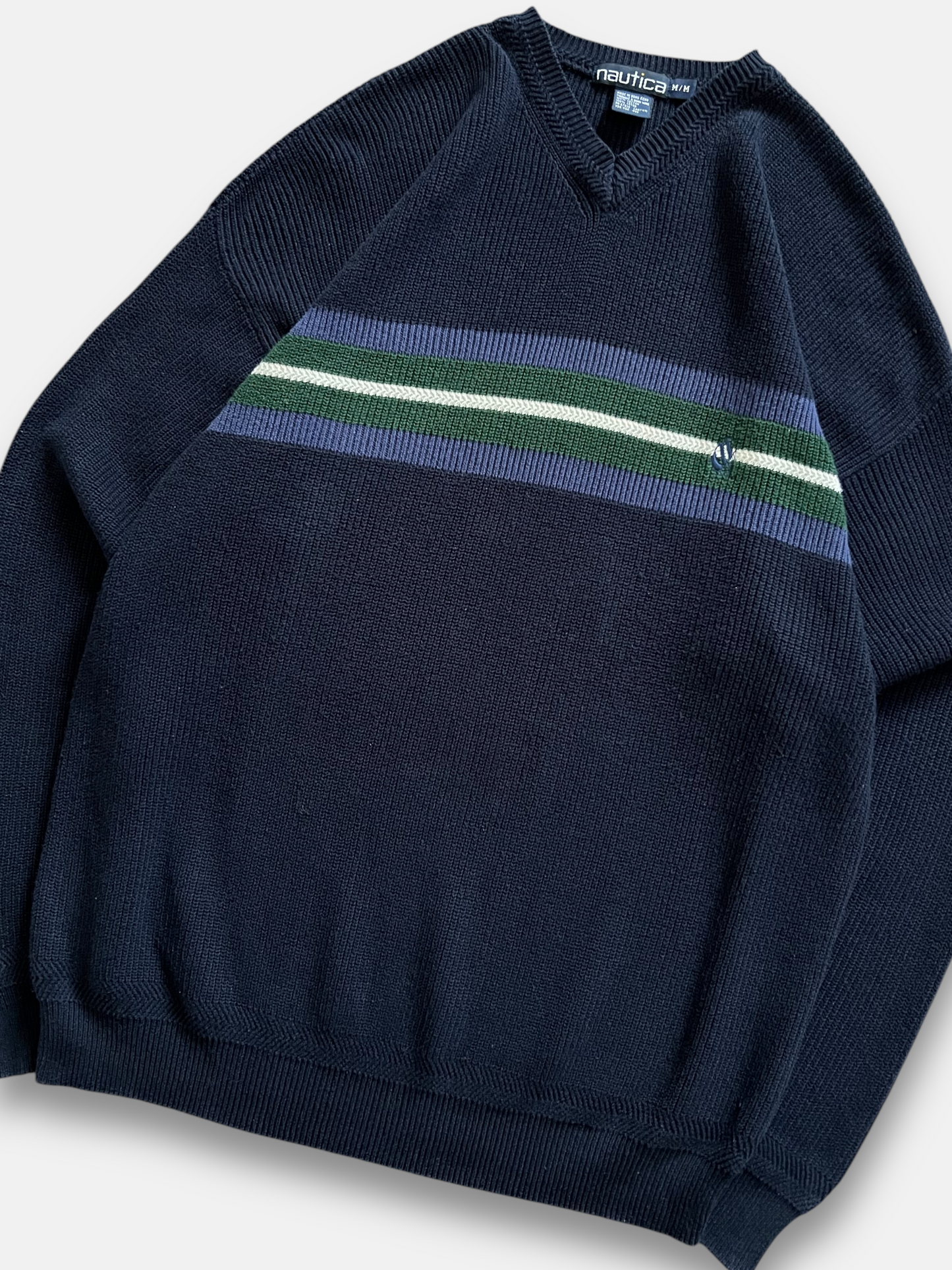 90s Nautica Striped Sweater (L/XL)