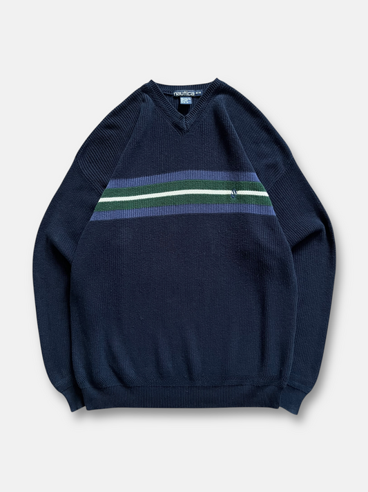 90s Nautica Striped Sweater (L/XL)